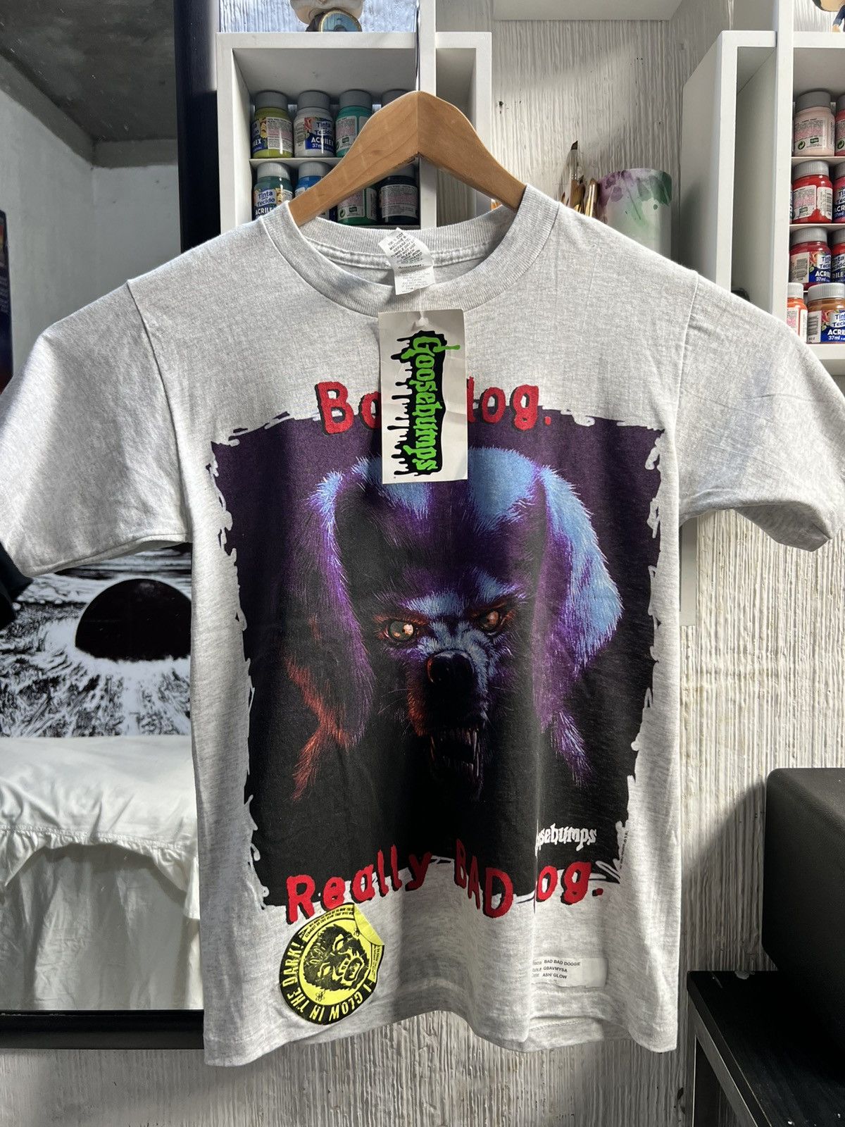 Vintage GOOSEBUMPS The Barking dog Ghost rare t shirt movies Size US S / EU 44-46 / 1 - 2 Thumbnail