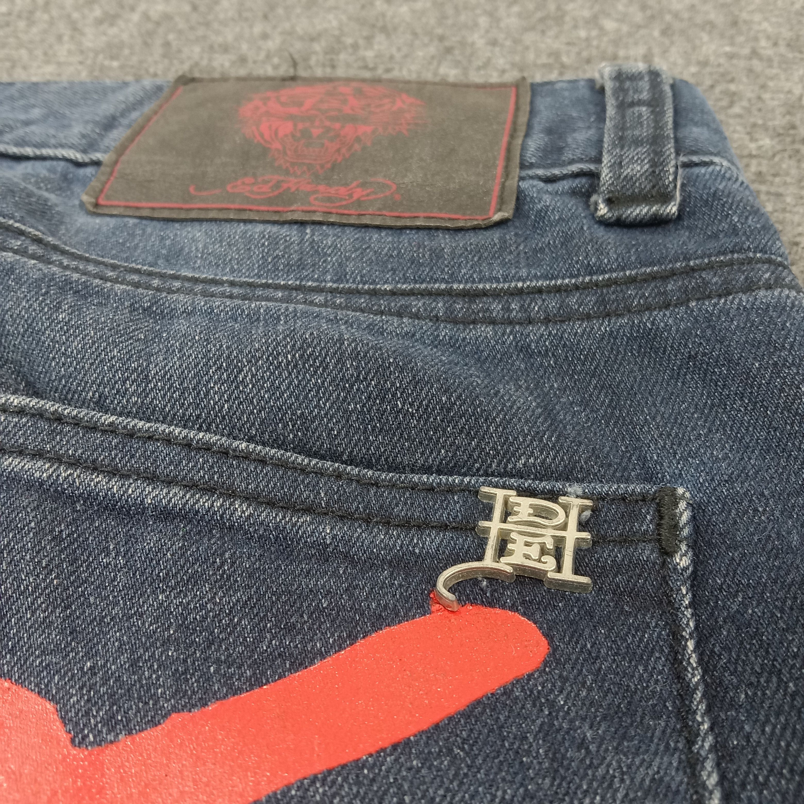 Christian Audigier × Ed Hardy × Vintage Ed Hardy by Christian Audigier American Denim Jeans C217N9 Size US 30 / EU 46 - 3 Thumbnail