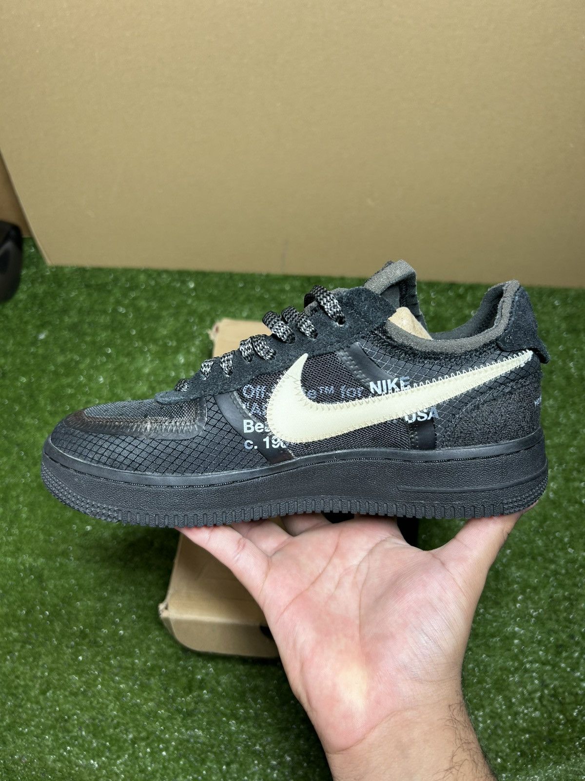 Nike × Off-White Offwhite Air Force black white Size US 5.5 / EU 38 - 7 Thumbnail