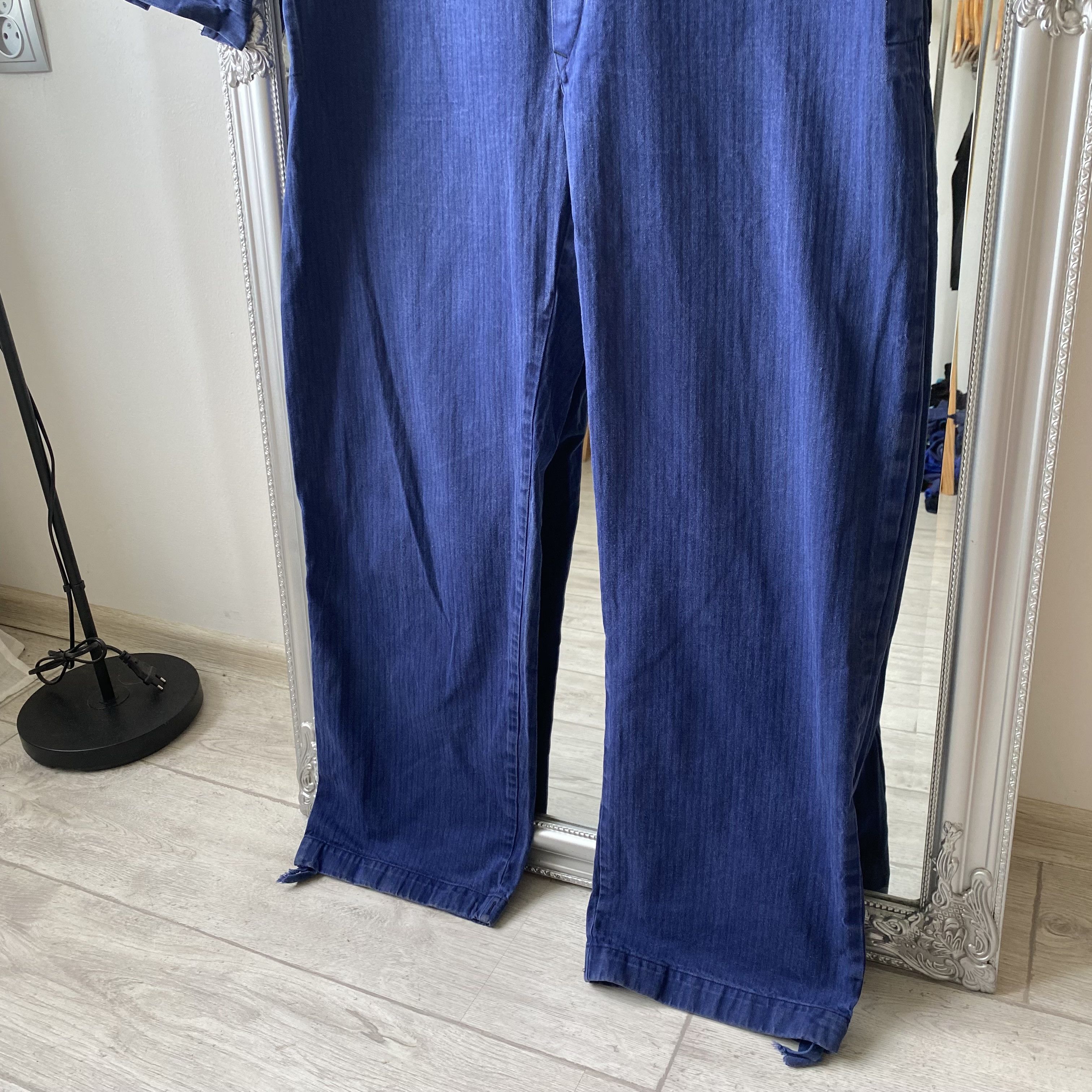 Le Laboureur ⚙️ Vintage Faded French work Coverall Sanfor jumpsuit Size US 32 / EU 48 - 3 Thumbnail