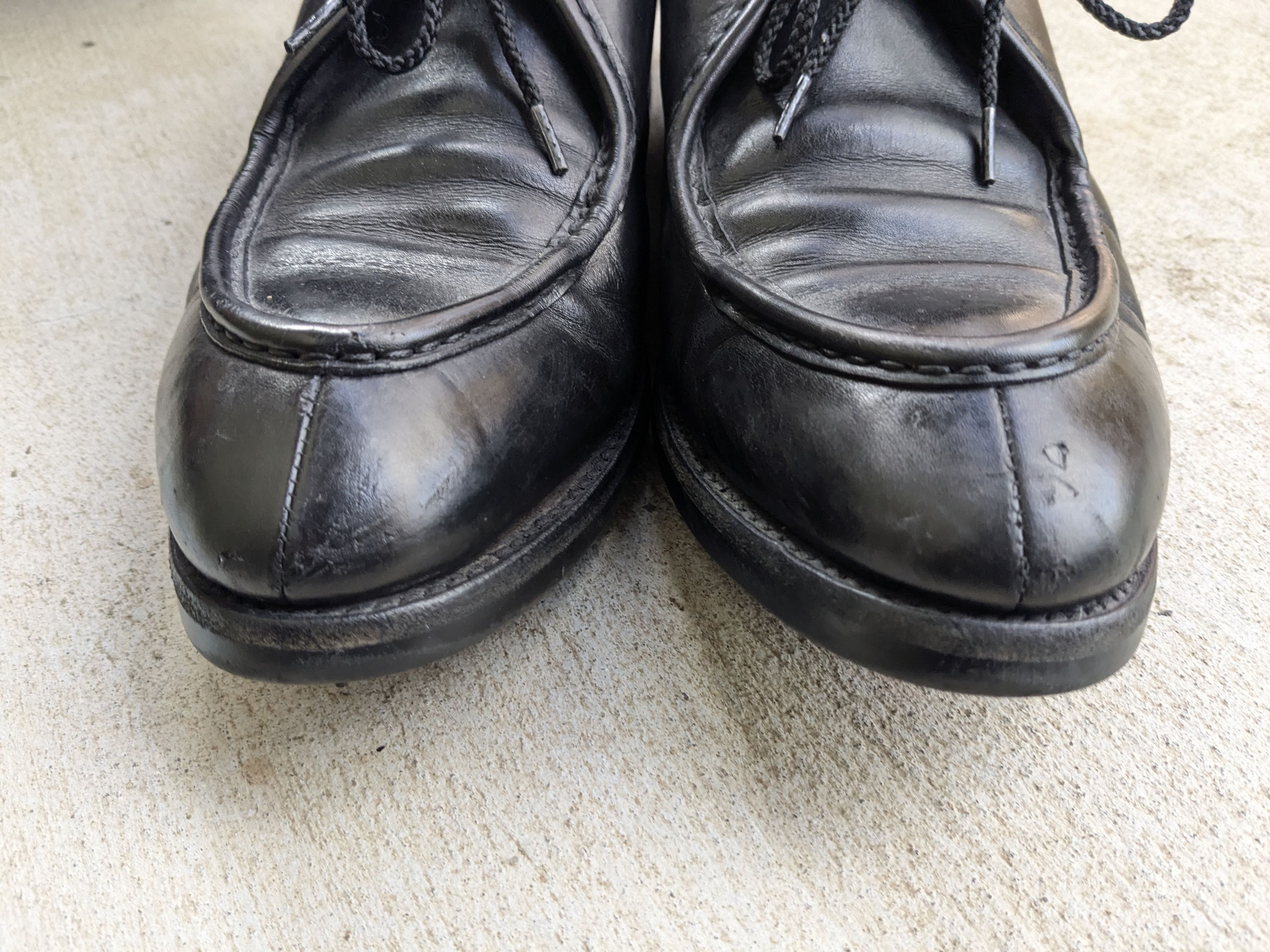 Prada Prada Split Toe Oxfords Derby's Black 11 Leather Bluchers Size US 11 / EU 44 - 2 Thumbnail