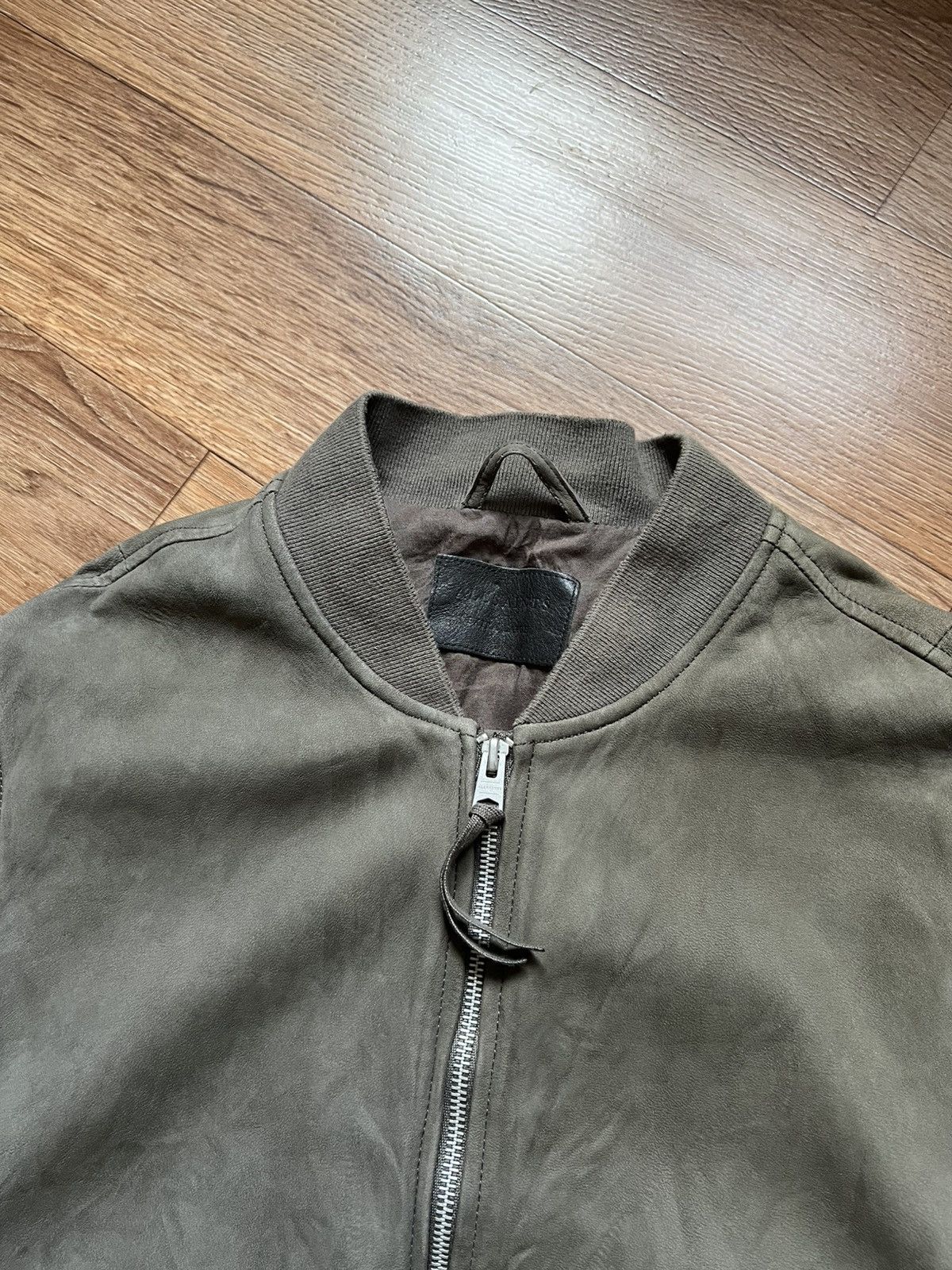 Allsaints All Saints Two-Tone Suede Bomber Jacket Size US M / EU 48-50 / 2 - 2 Thumbnail