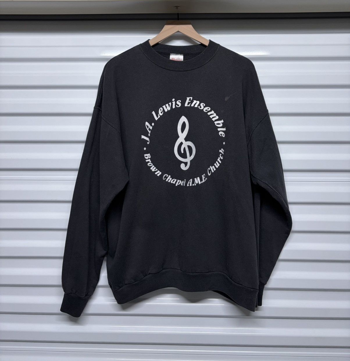 Hanes Vintage “J.A Lewis Ensemble” Sweatshirt Size US XL / EU 56 / 4 - 1 Preview