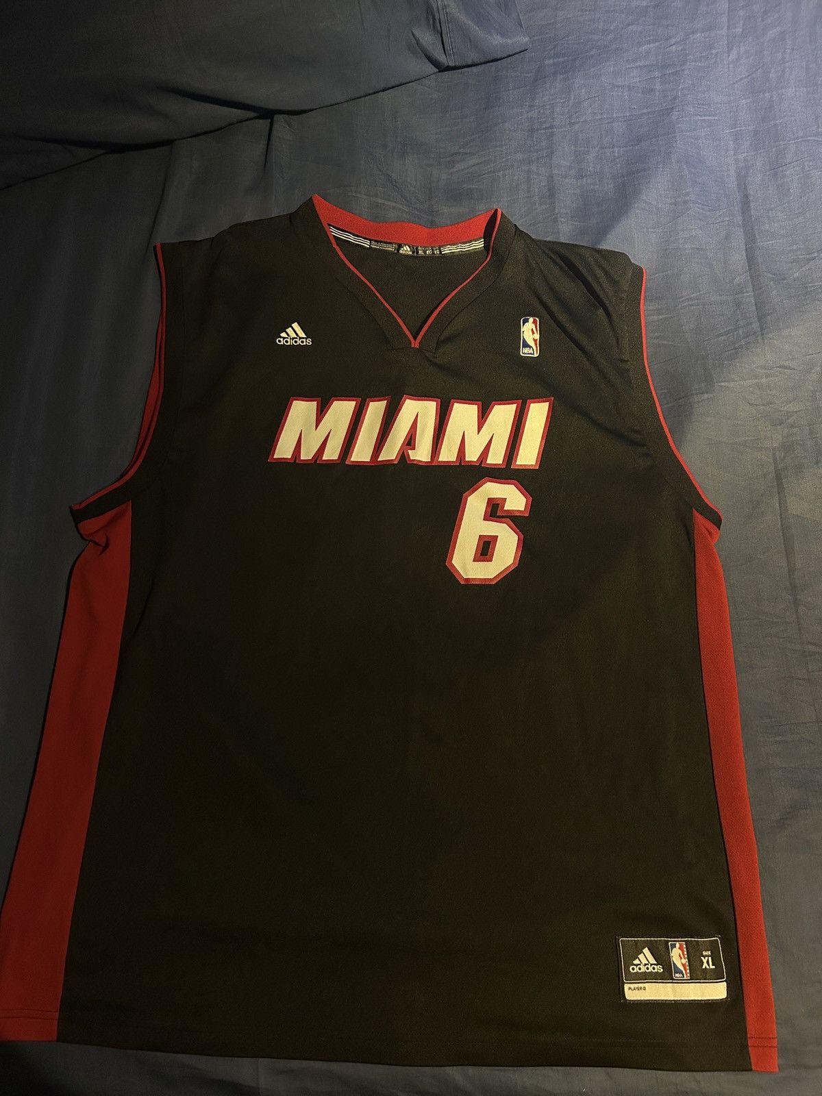 Adidas Lebron James 2012-13 Miami Heat Jersey XL Size US XL / EU 56 / 4 - 1 Thumbnail
