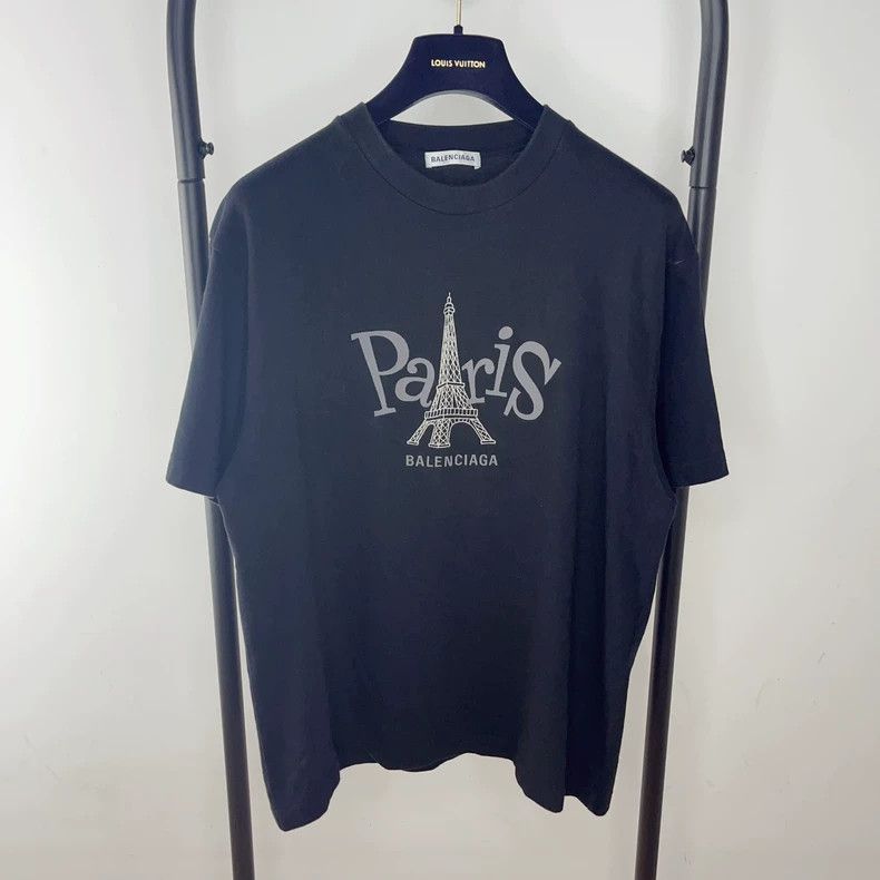 Balenciaga Balenciaga Paris printed round neck short sleeve T-shirt Size US XS / EU 42 / 0 - 1 Thumbnail
