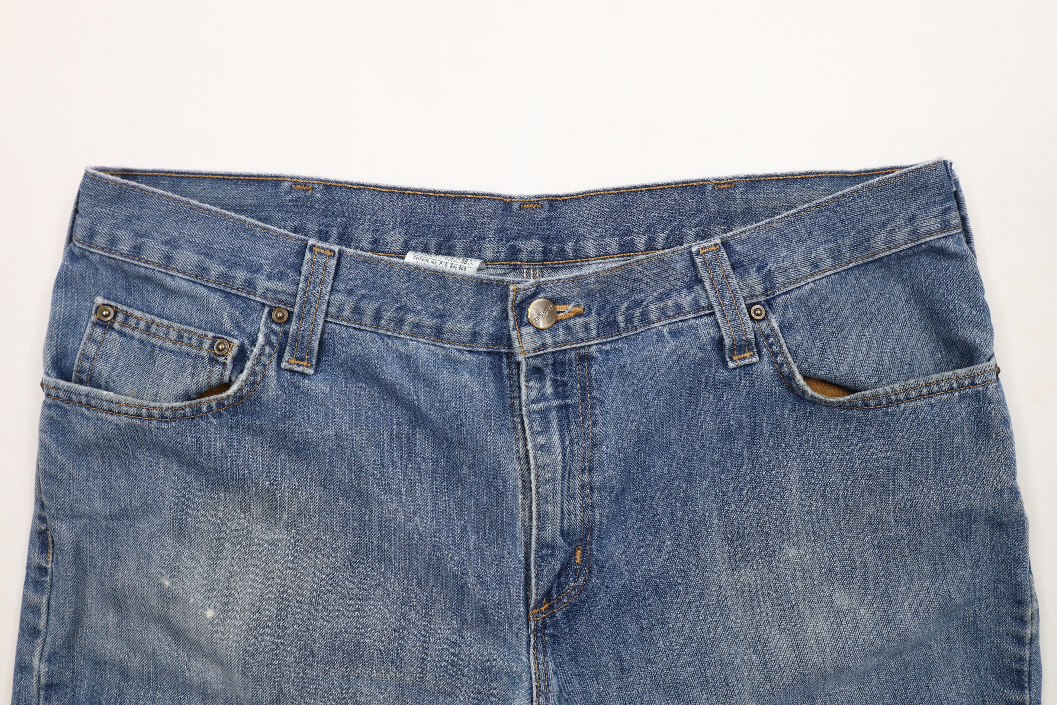 Carhartt × Vintage Vintage Carhartt Thin Traditional Fit Wide Leg Denim Jeans Size US 38 / EU 54 - 6 Thumbnail