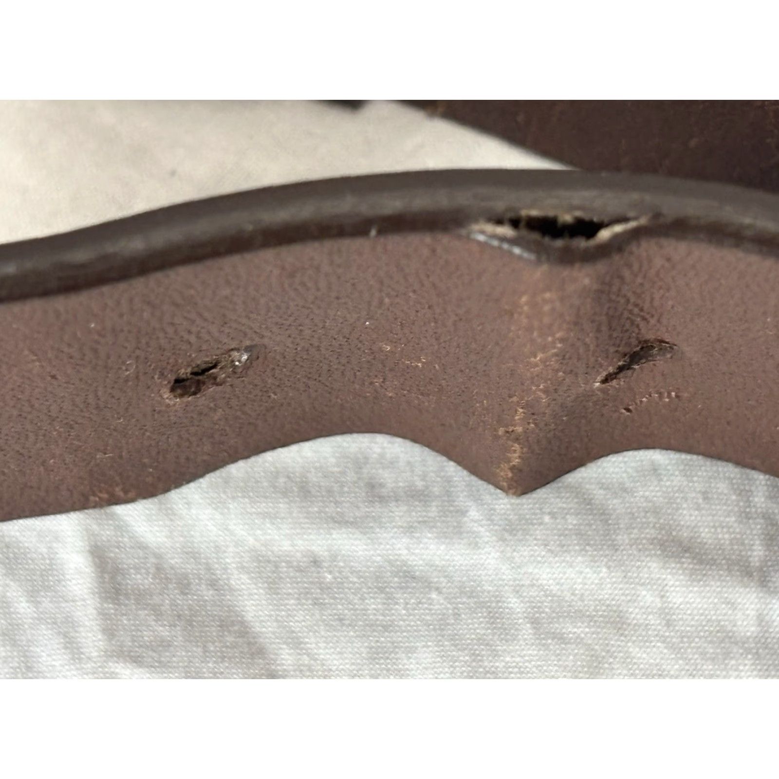 Vintage VINTAGE Aéropostale Leather Belt Women’s Small Brown Floral Sequins 1.5” Y2K Size ONE SIZE - 8 Thumbnail