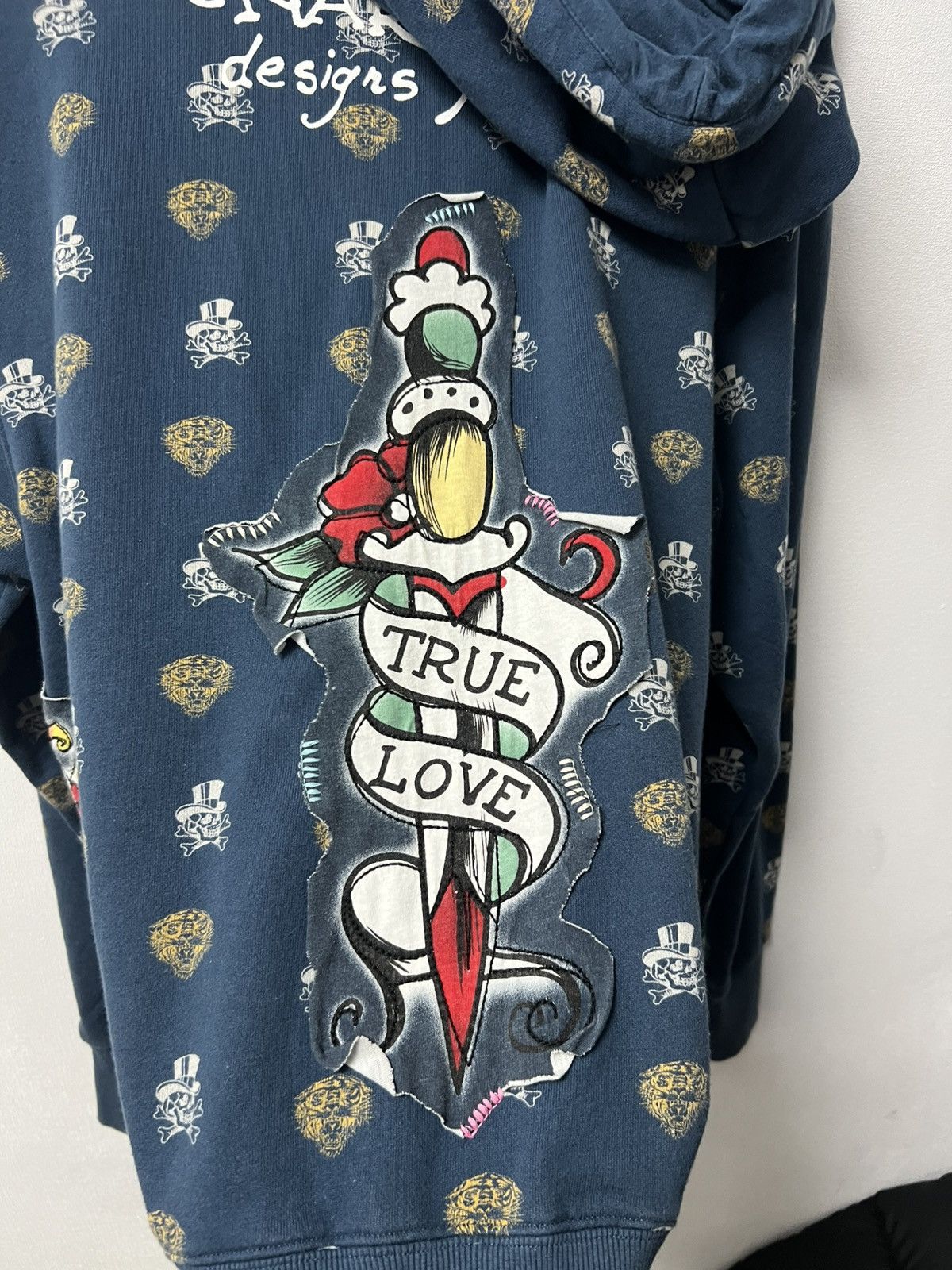 Ed Hardy Vintage Ed Hardy Zip Up Hoodie Size M Size US M / EU 48-50 / 2 - 11 Thumbnail
