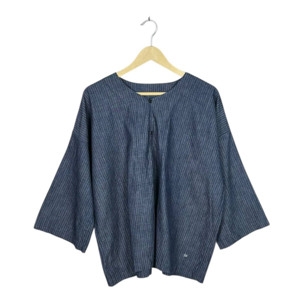 45rpm 45rpm Studio Indigo Hickory Stripe Work Shirt Japan Size 0 Size US M / EU 48-50 / 2 - 1 Thumbnail
