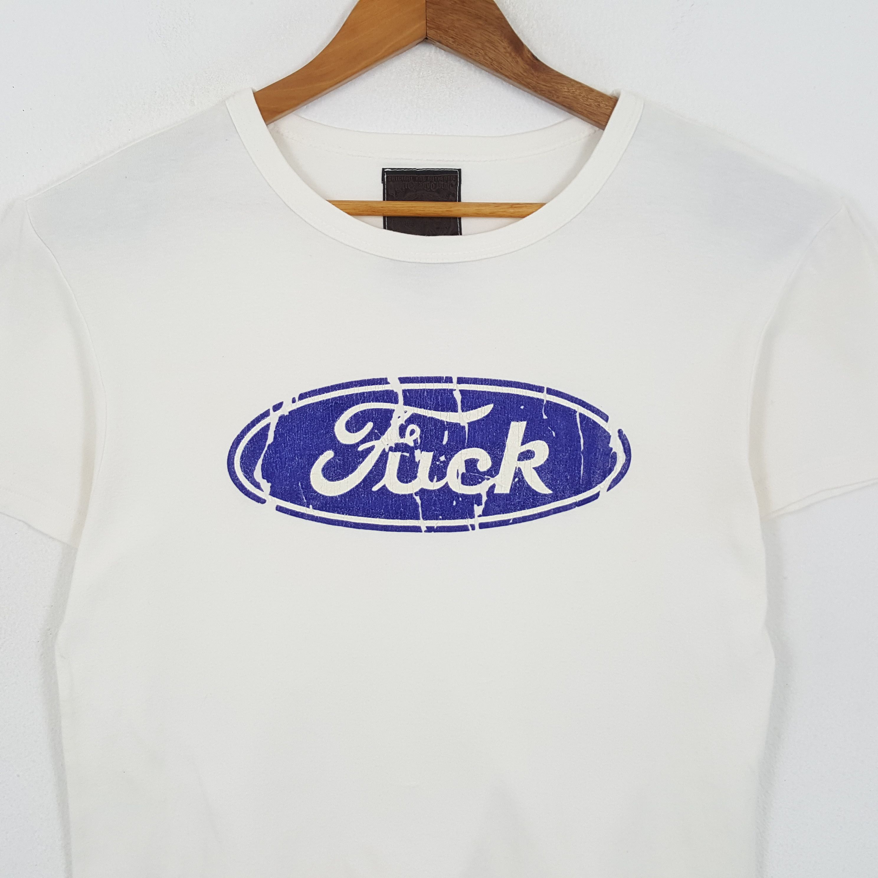 Fuck Art, Make Tees × Japanese Brand × Vintage Vintage FUCK ford Parody Japanese Brand Design T-Shirts Size US M / EU 48-50 / 2 - 2 Thumbnail