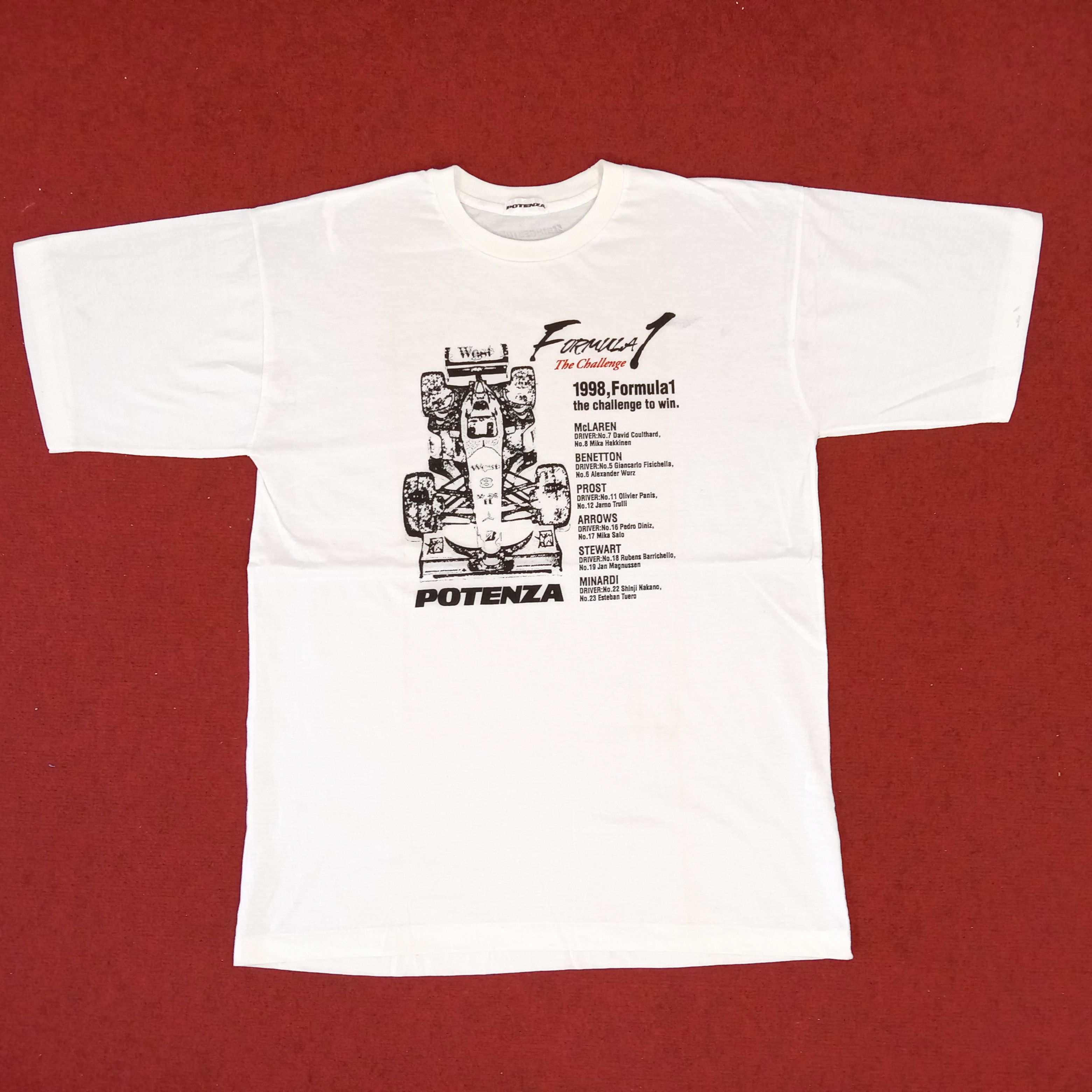 Vintage Racing Potenza Formula One F1 The Challege Vintage Tshirt Size US L / EU 52-54 / 3 - 1 Thumbnail