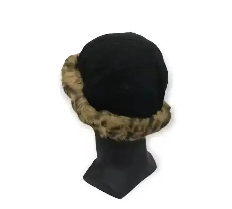 Japanese Brand Marylia Fur Fleece Plain Hat Size ONE SIZE - 4 Thumbnail