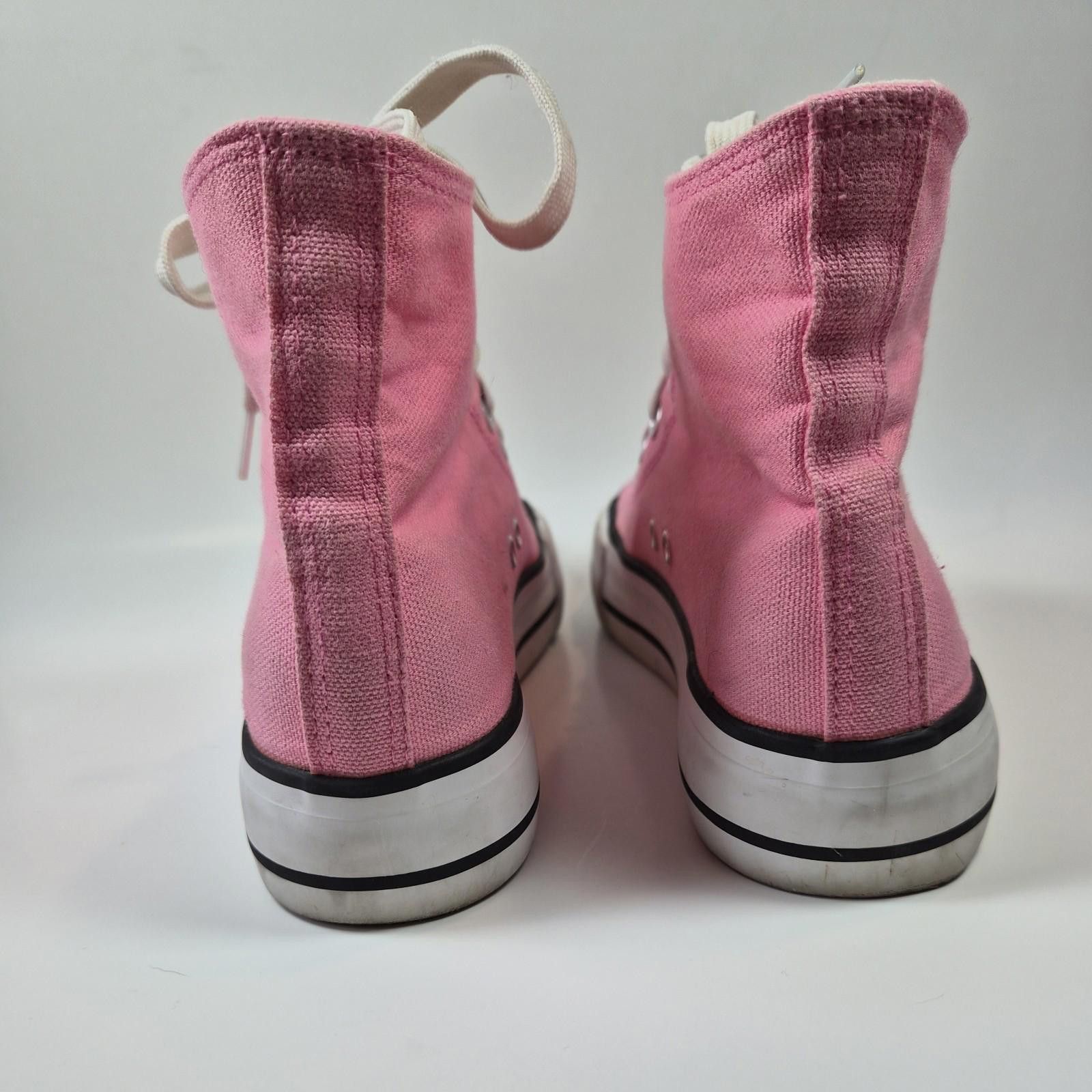 The Unbranded Brand High Top Pink Women Shoes Size 7 Pink Girly College Thrashed Size US 7 / IT 37 - 5 Thumbnail