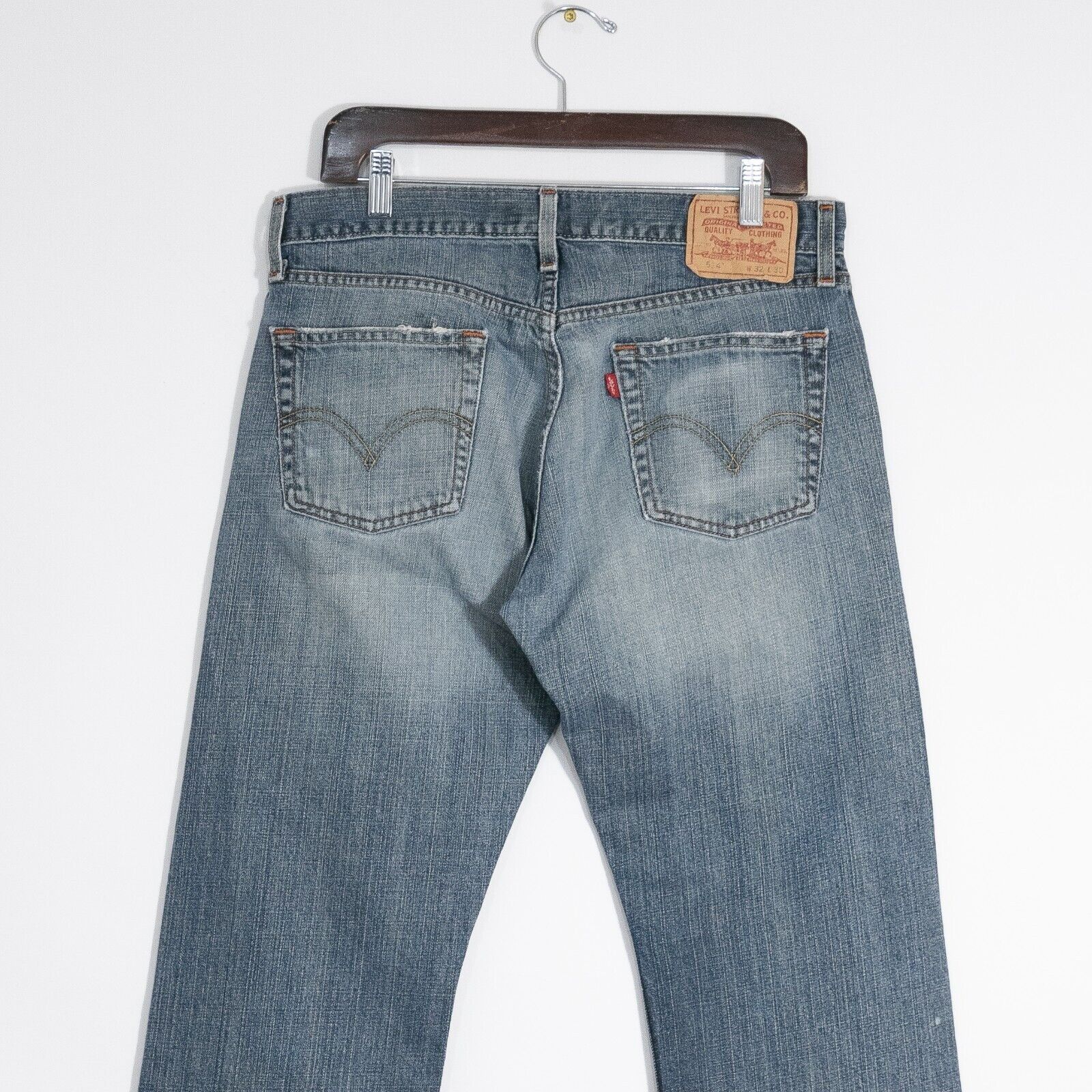 Levi's × Vintage Vintage Levis 514 Jeans 32x30 Faded Distressed Slim Straight Size US 32 / EU 48 - 7 Thumbnail