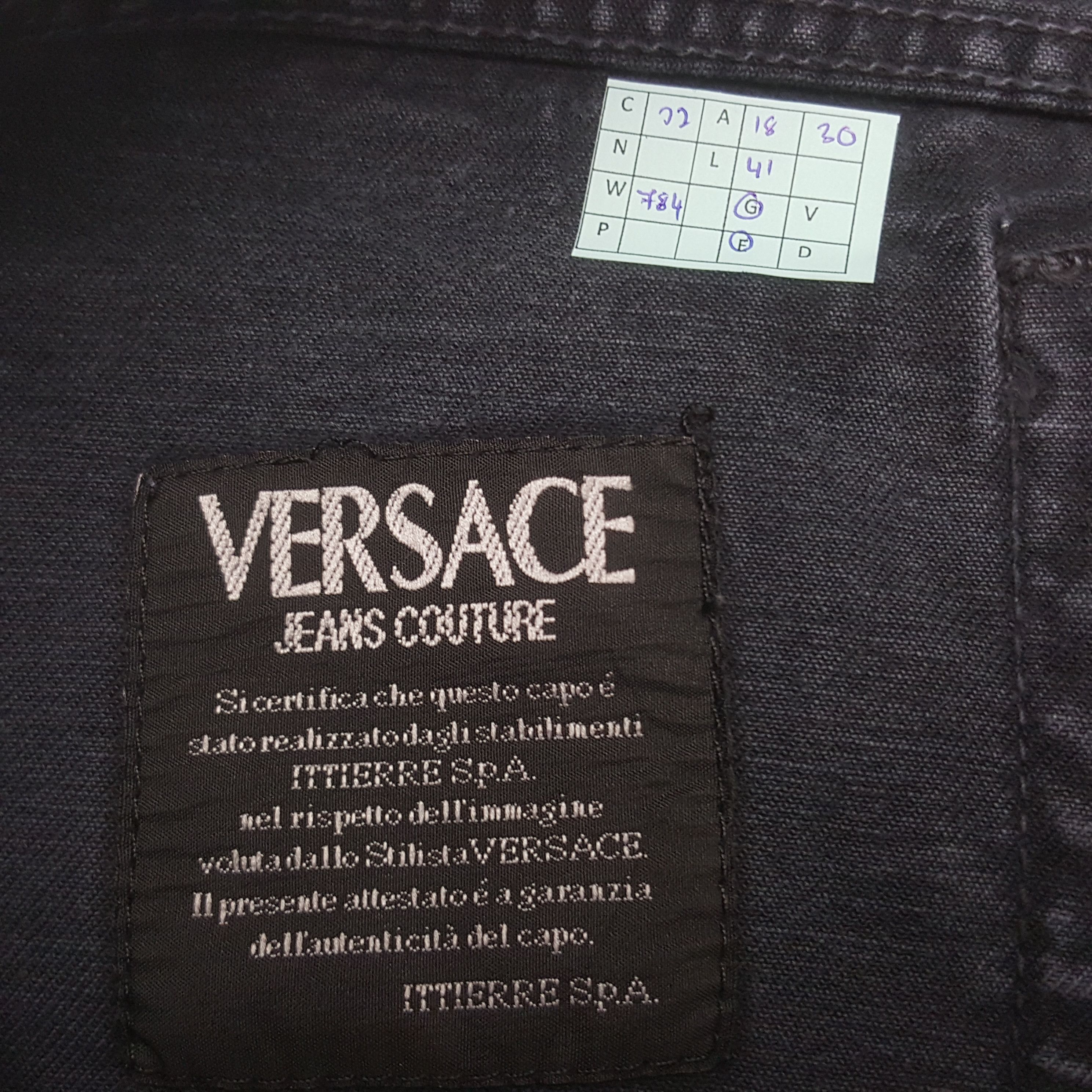 Versace Vintage Versace Jeans Couture Black Jeans Size US 36 / EU 52 - 13 Thumbnail