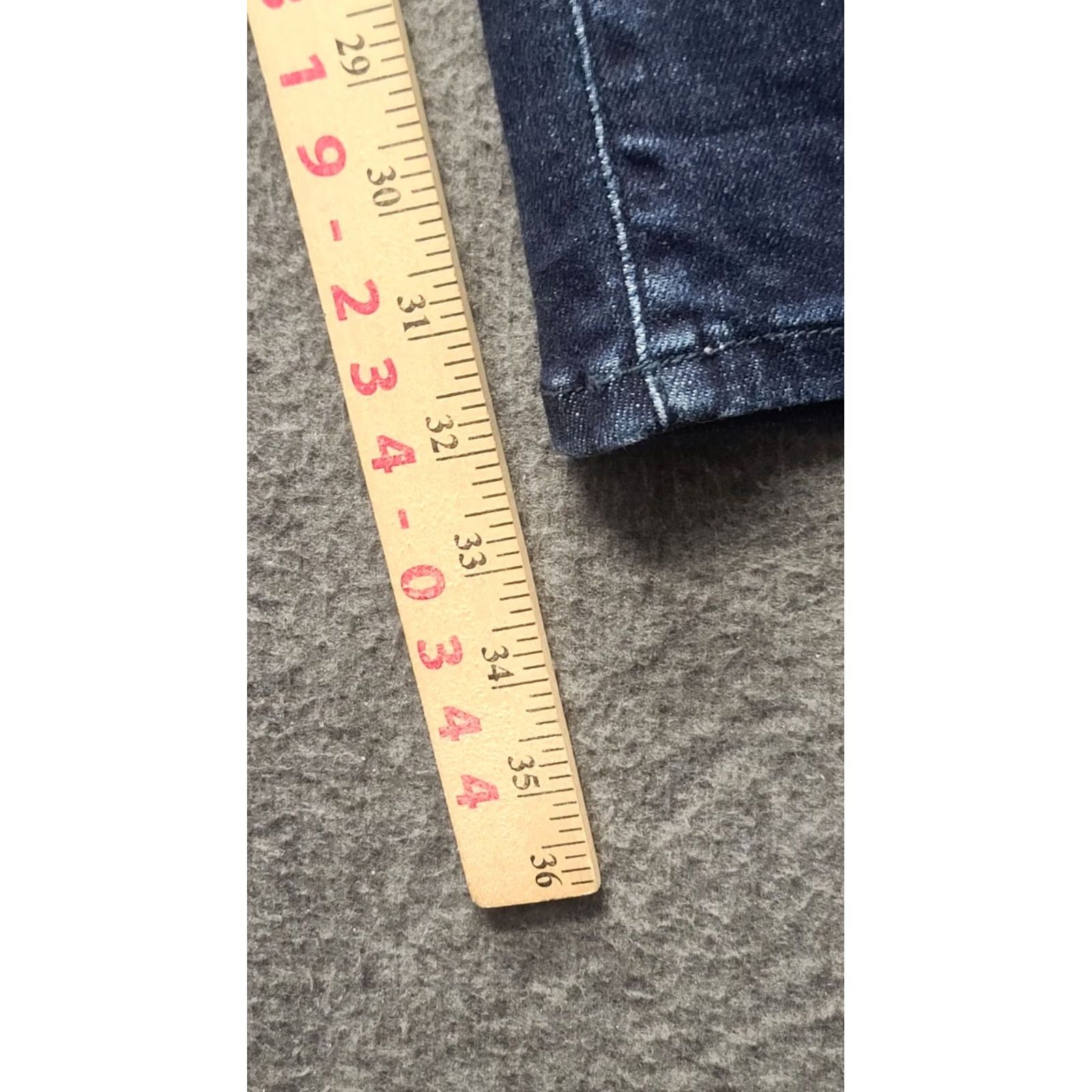Vintage Judy Blue Jeans Womens 16WX32 Boyfriend Fit Ankle High Rise Stretch Denim Blue Pocket Zipper Button 32 In Inseam 16W Plus Womens Jeans Size 38" / US 16 / IT 52 - 6 Thumbnail