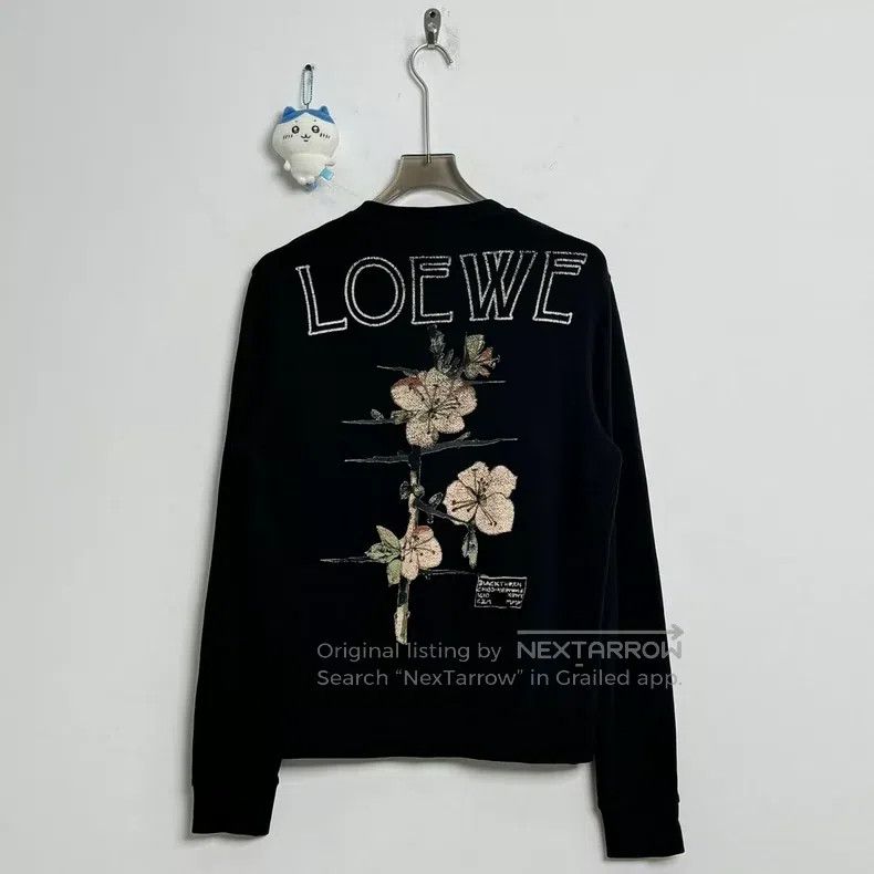 Loewe Loewe Floral Lettering Logo Hoodie Size US M / EU 48-50 / 2 - 3 Thumbnail