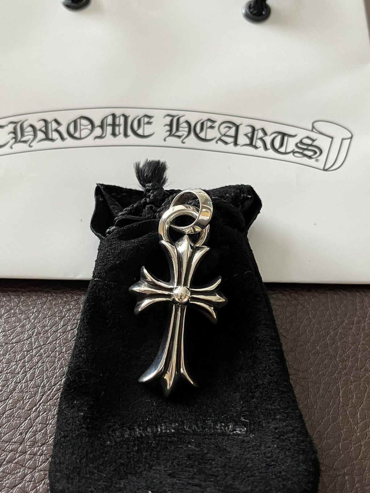 Chrome Hearts RARE Chrome Hearts BRAND NEW Logo Cross Large Pendant ...