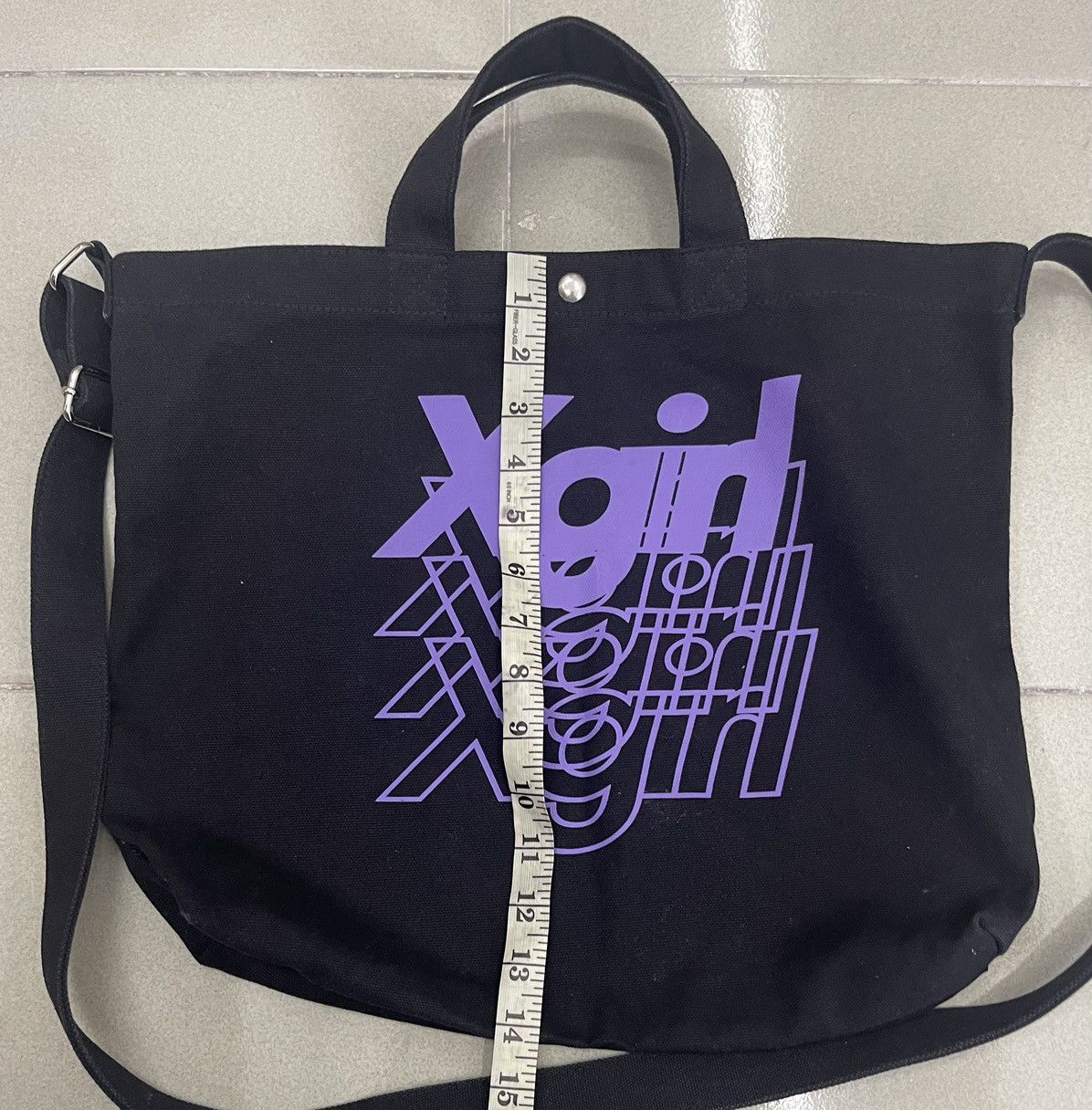 Japanese Brand × X-Girl X-Girl Tote Beg Size ONE SIZE - 4 Thumbnail