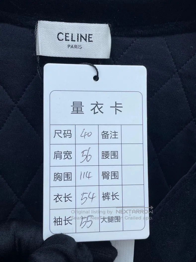 Celine Celine Black Velvet Quilted Jacket. Size US L / EU 52-54 / 3 - 7 Thumbnail