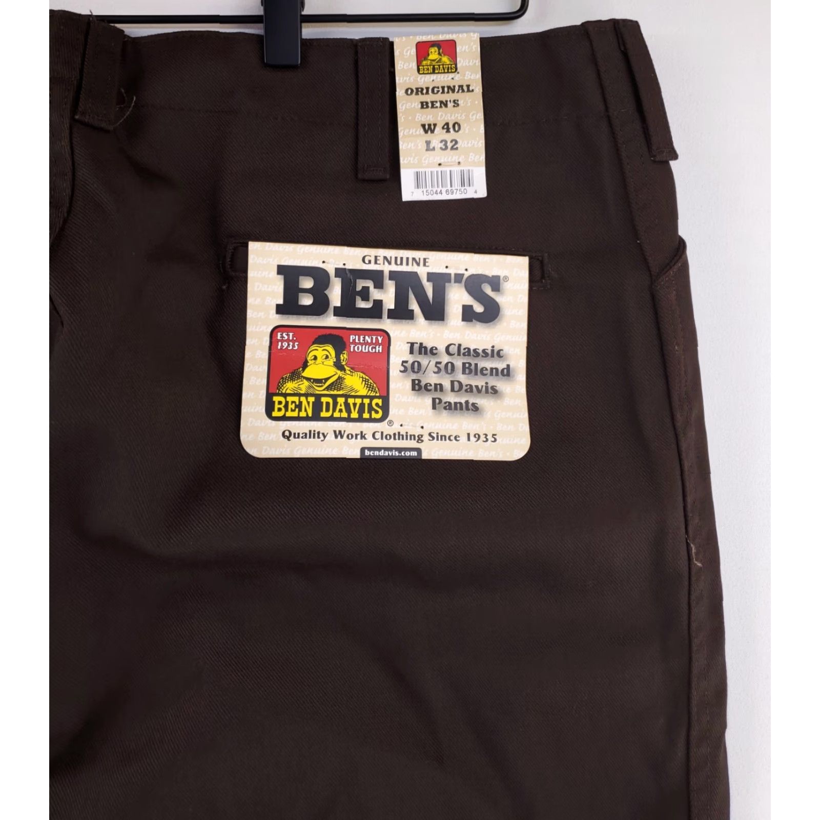 Ben Davis **Original Ben Davis Workwear Brown Men's Chino Pants 40 x 32 NWT** New title: **Original Ben Davis Workwear Brown Men's Chino Pants 40 x 32 NWT** Size US 40 / EU 56 - 2 Thumbnail