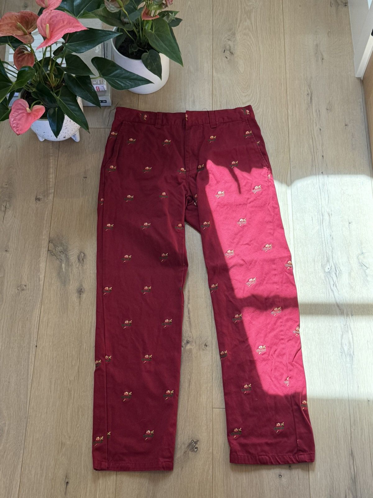 Supreme Supreme Red Sacred Hearts Pants Romeo Juliet Size 32 Size US 32 / EU 48 - 2 Thumbnail