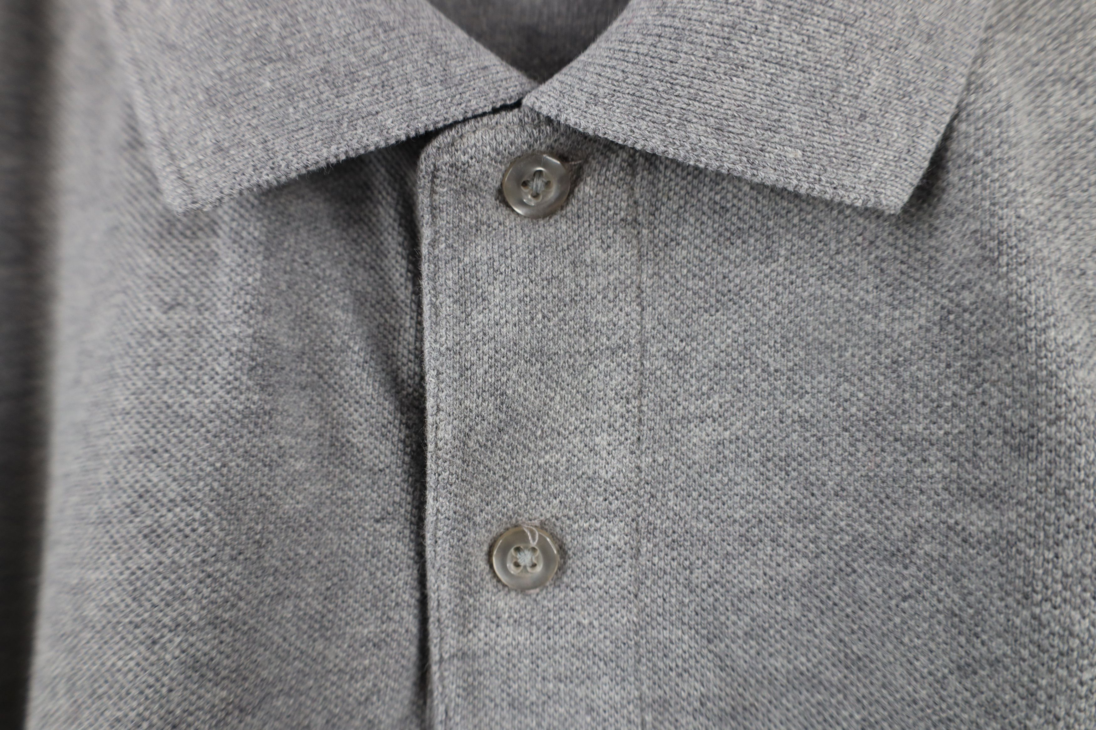 Vintage Vintage 90s Streetwear Long Sleeve Rugby Polo Shirt Gray Size US L / EU 52-54 / 3 - 6 Thumbnail