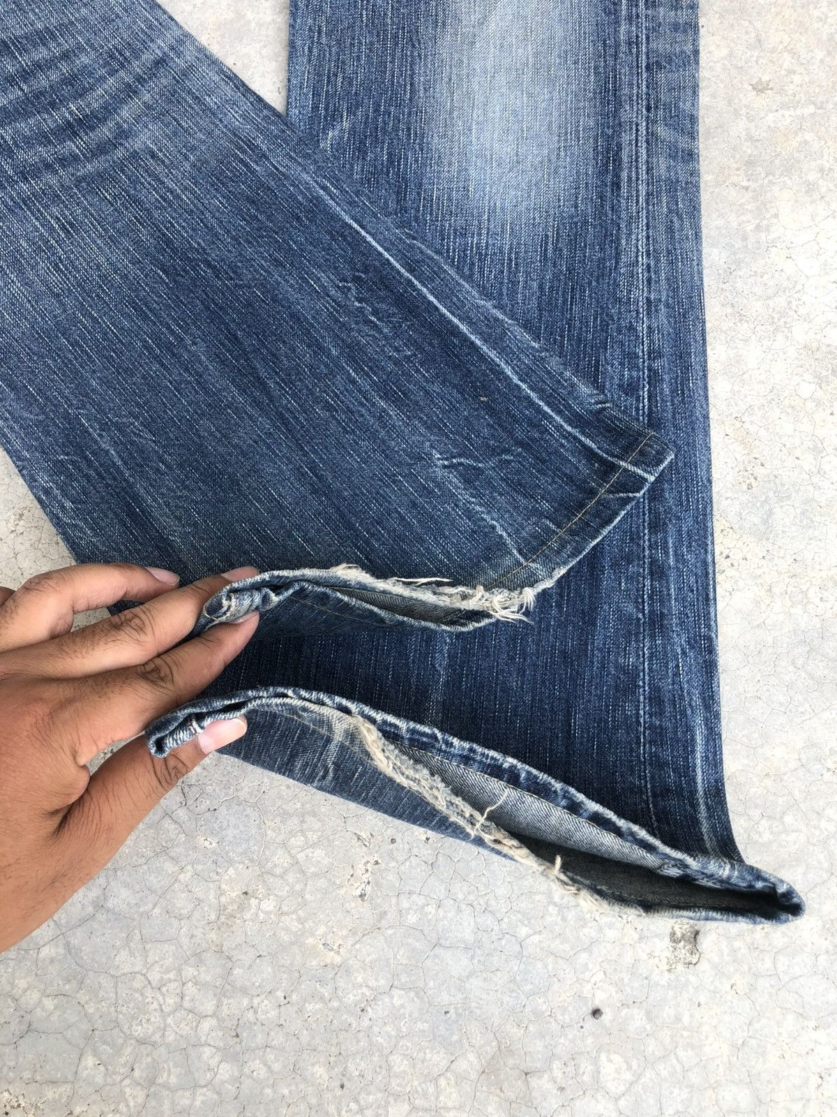 If Six Was Nine Japanese Edwin 503 Flared Jeans Distressed Jeans Size US 32 / EU 48 - 13 Thumbnail