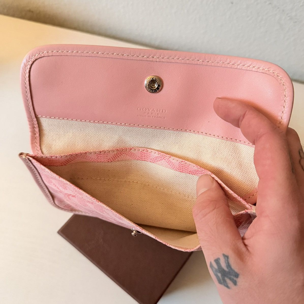 Goyard Goyard Pink Wallet RARE Japan Exclusive Sakura Pearl Pouch Size ONE SIZE - 5 Thumbnail
