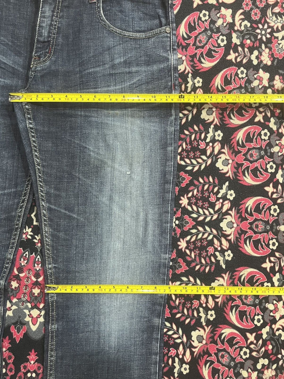If Six Was Nine Vintage Japanese Brand Alien Lucifer Dark Blue Whisker Jeans Size US 34 / EU 50 - 15 Thumbnail