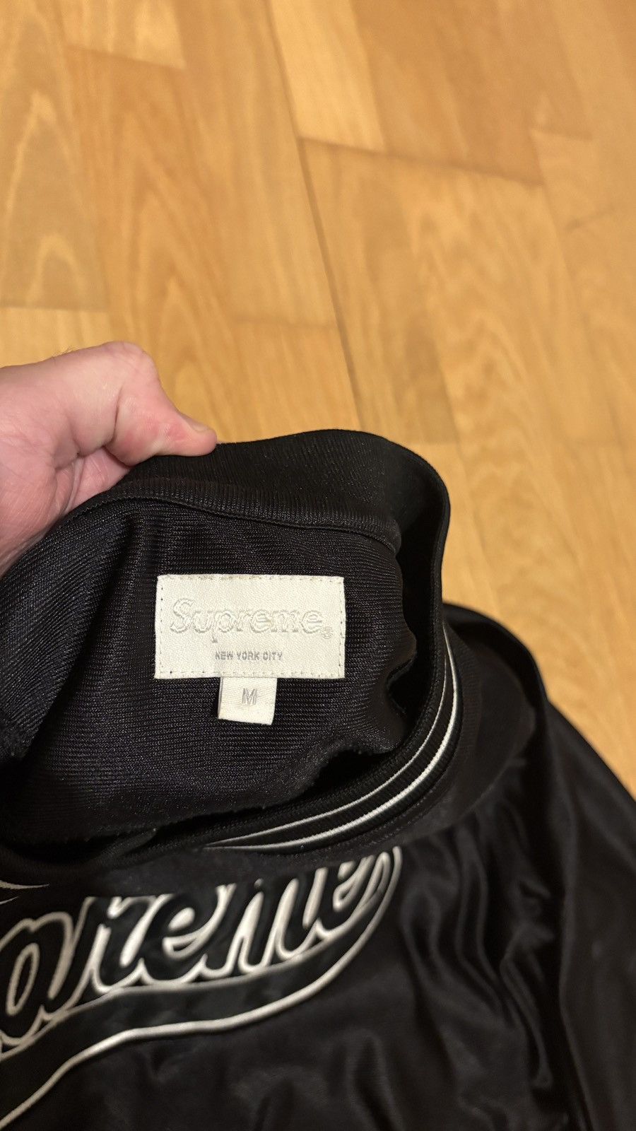 Supreme Supreme Varsity Jumper Black - Embroidered Logo Size US M / EU 48-50 / 2 - 5 Thumbnail