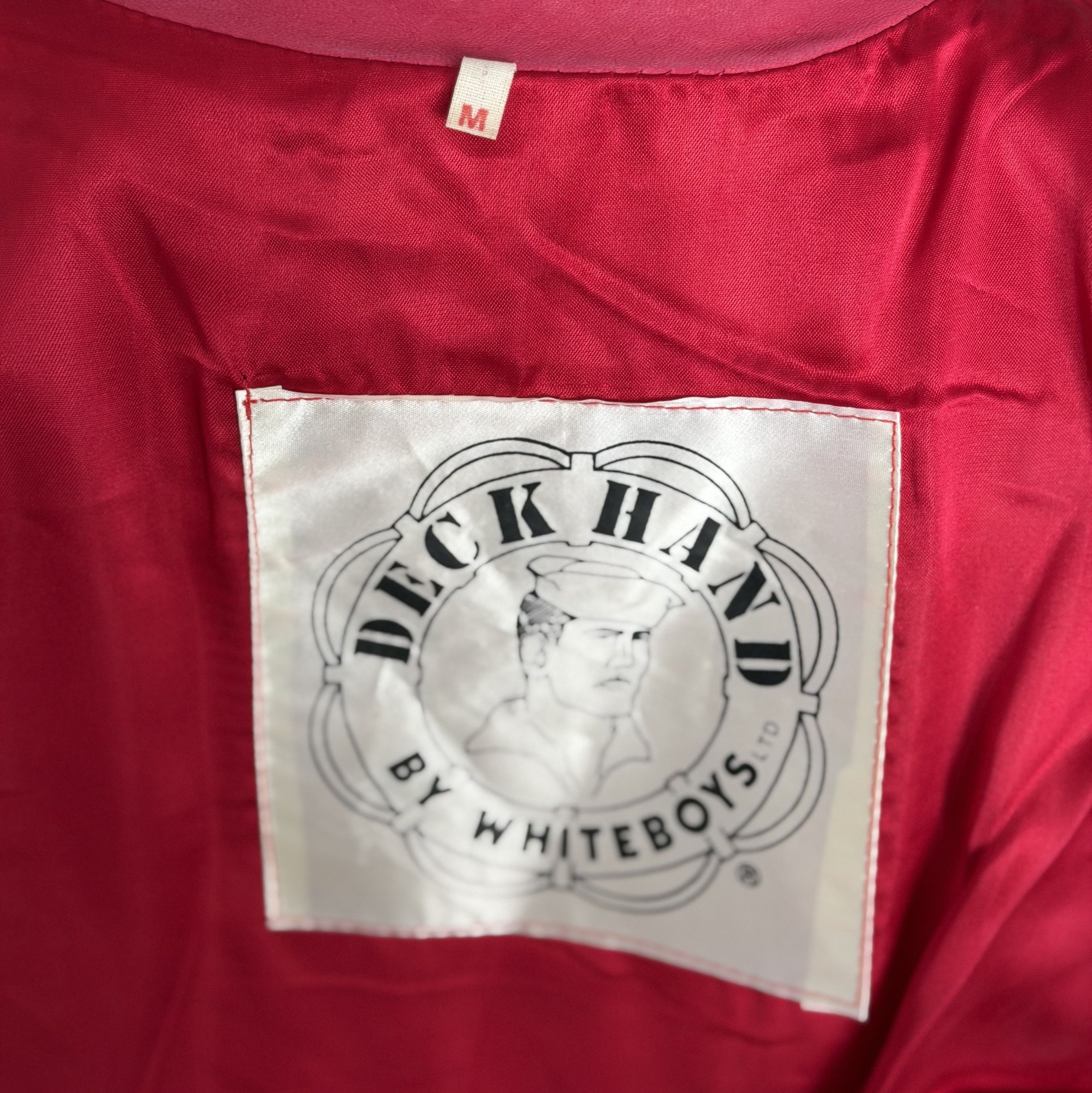 Other DECK HAND by WHITEBOYS Vintage Leather Pink Cropped Jacket Size M / US 6-8 / IT 42-44 - 12 Thumbnail