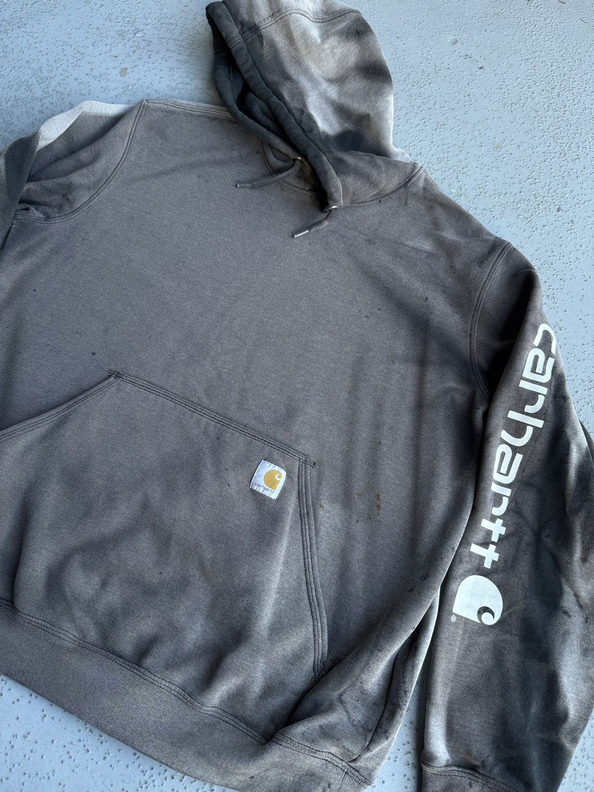 Carhartt PERFECTLY faded gray CARHARTT hoodie Large Size US L / EU 52-54 / 3 - 14 Thumbnail
