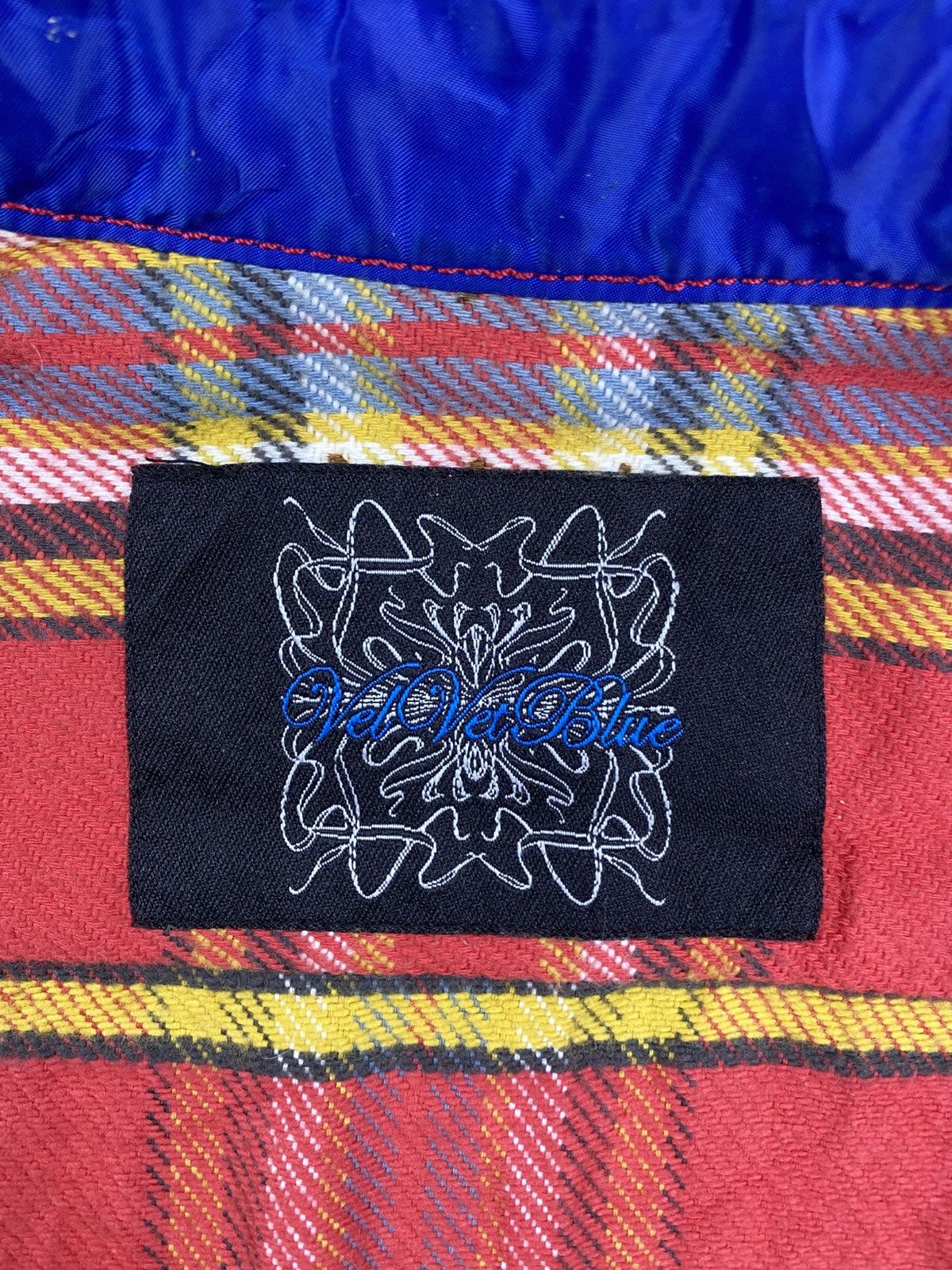 If Six Was Nine × Japanese Brand × Vintage Vintage Vel Vet Blue Red Checked Flannel Jacket Size US M / EU 48-50 / 2 - 9 Thumbnail