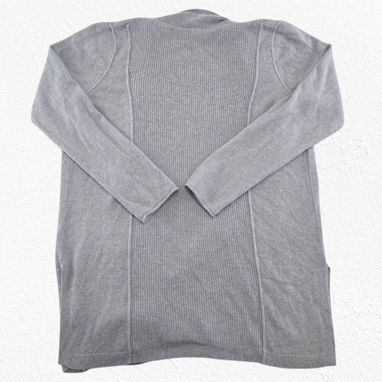 KINROSS Kinross 100% Cashmere Gray Open Front Cardigan Size Large Size L / US 10 / IT 46 - 11 Thumbnail