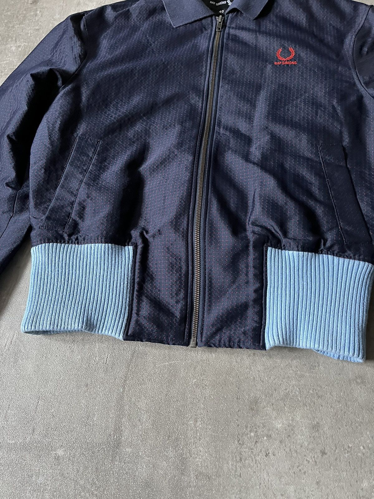 Fred Perry × Raf Simons Raf Simons X Fred Perry light bomber jacket navy Size US M / EU 48-50 / 2 - 5 Thumbnail