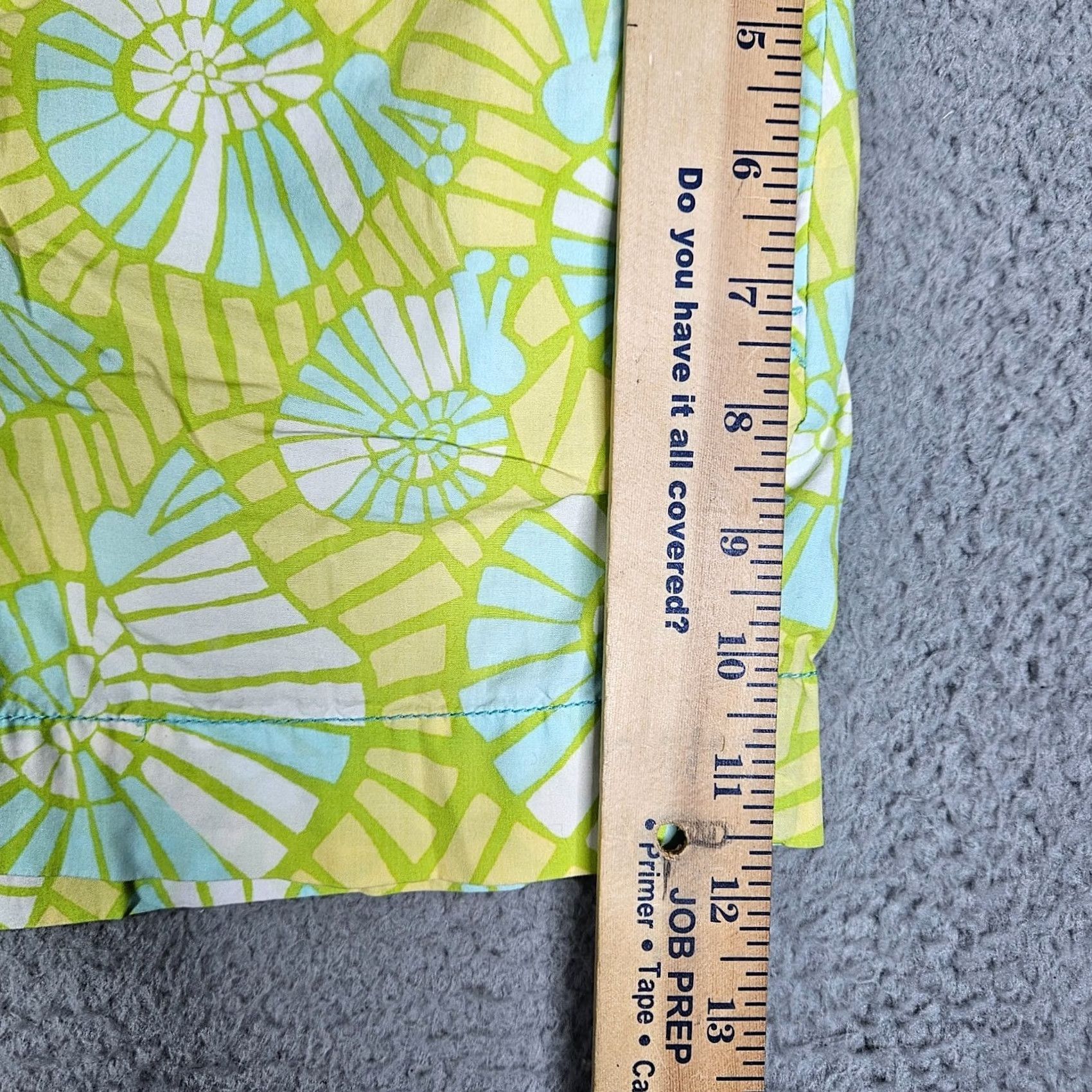 Lilly Pulitzer Lilly Pulitzer Cotton Flat Front Chino Casual Short Green/yellow Sz 2 Shirt Womens Shorts Flat Front Stretch Cotton Printed Color Green Size 2 Size 26" / US 2 / IT 38 - 3 Thumbnail