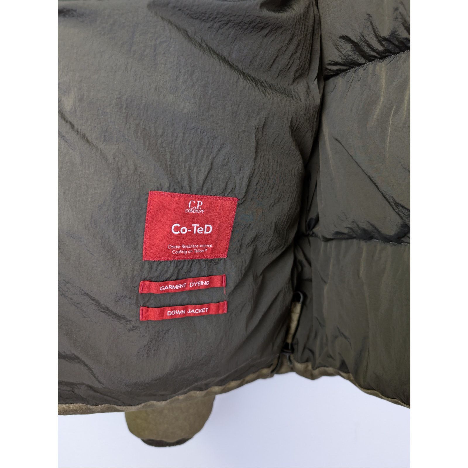 C.P. Company o1rshd1 Co-Ted Goggle down jacket in olive green Size US S / EU 44-46 / 1 - 8 Thumbnail