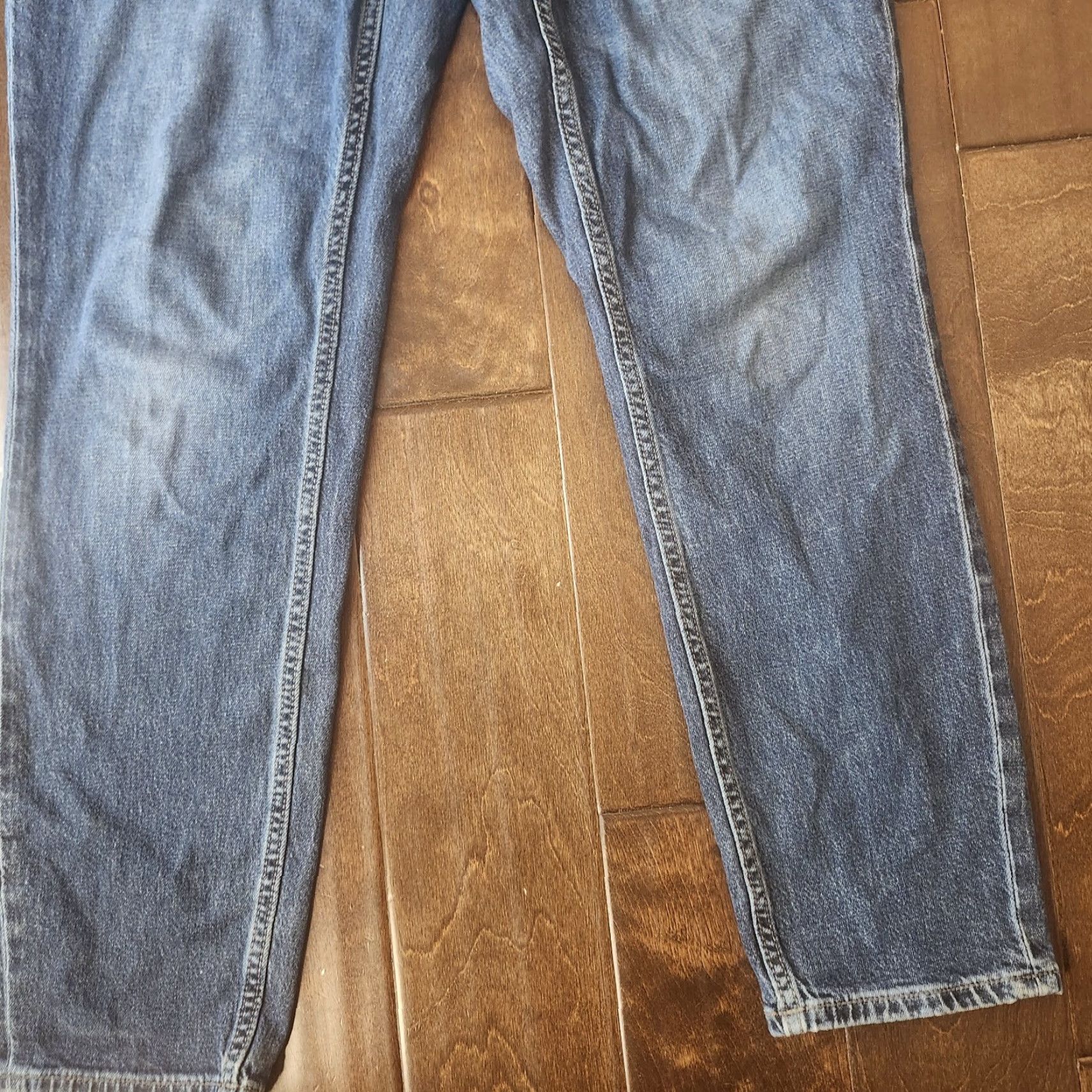 Old Navy VINTAGE Old Navy Athletic Taper Built In Flex Jeans Mens 30x30 Dark Wash Denim Size US 30 / EU 46 - 4 Thumbnail