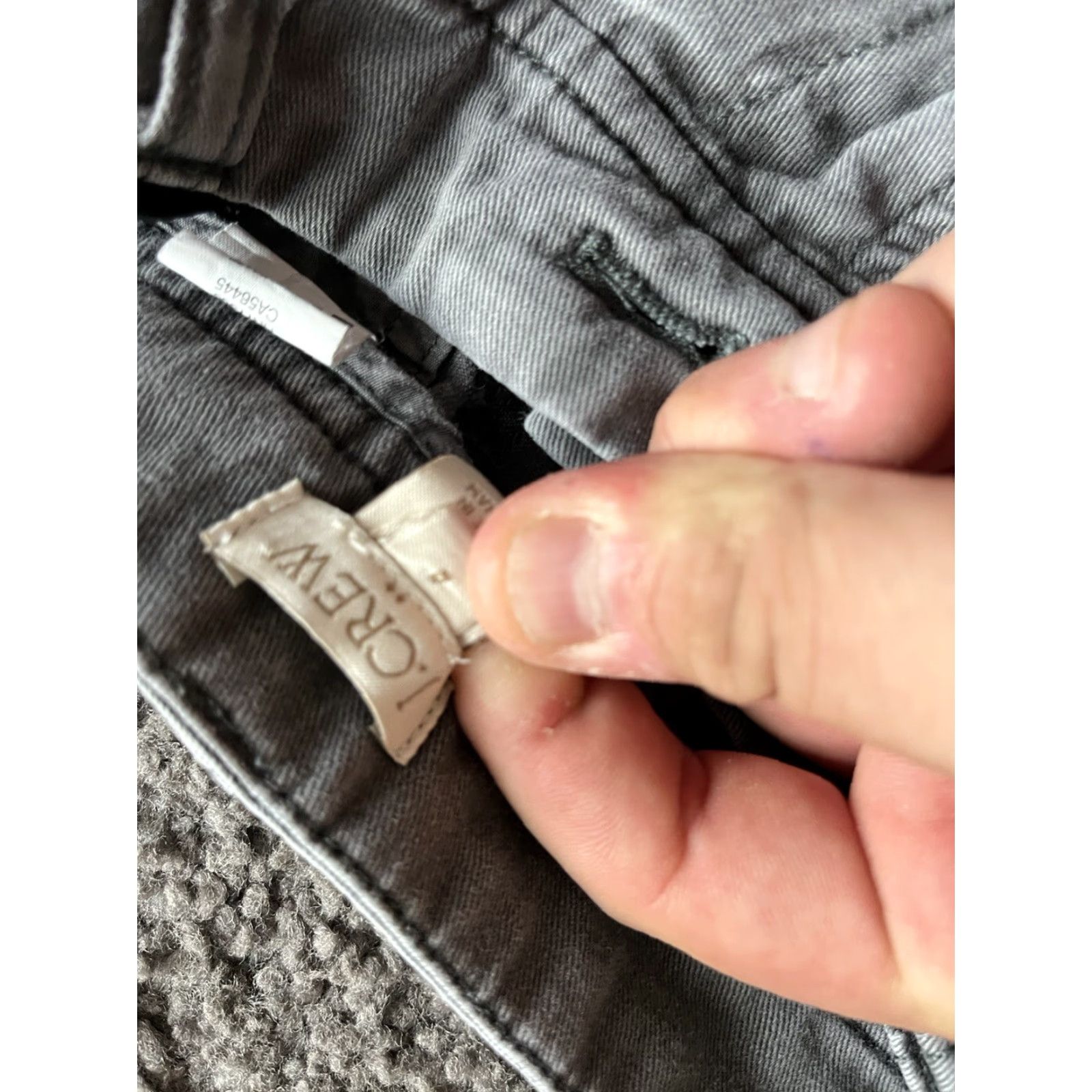 Vintage J Crew Factory Womens Sunwashed Slim Chino Pants Gray Size 4 Style F3176 Size 27" / US 4 / IT 40 - 5 Thumbnail