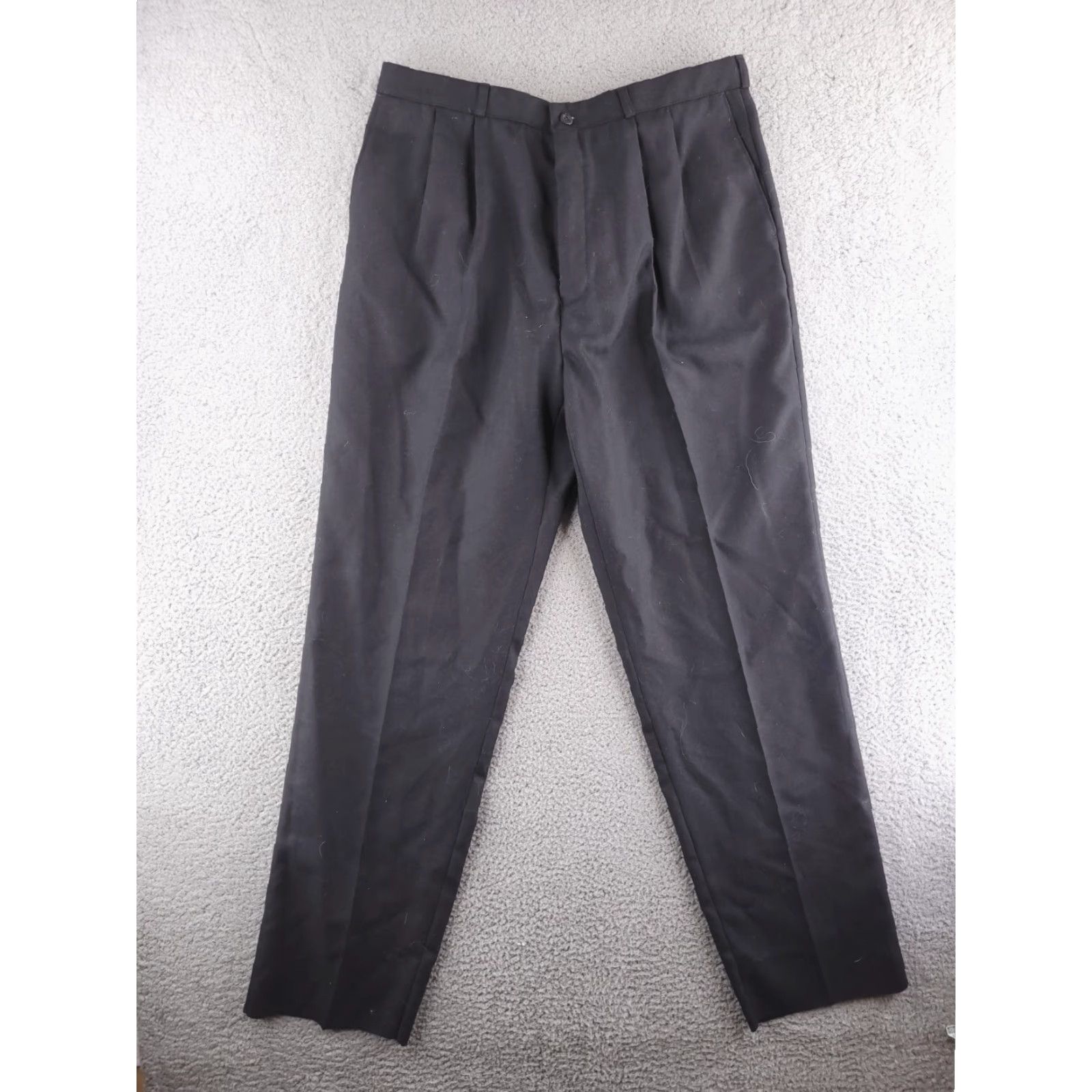 TED LAPIDUS TED LAPIDUS Pants Mens 34 Black 100% Wool Boutique Haute Couture Paris Dress Pants Front Flat Solid Inseam 33 Size US 34 / EU 50 - 2 Thumbnail