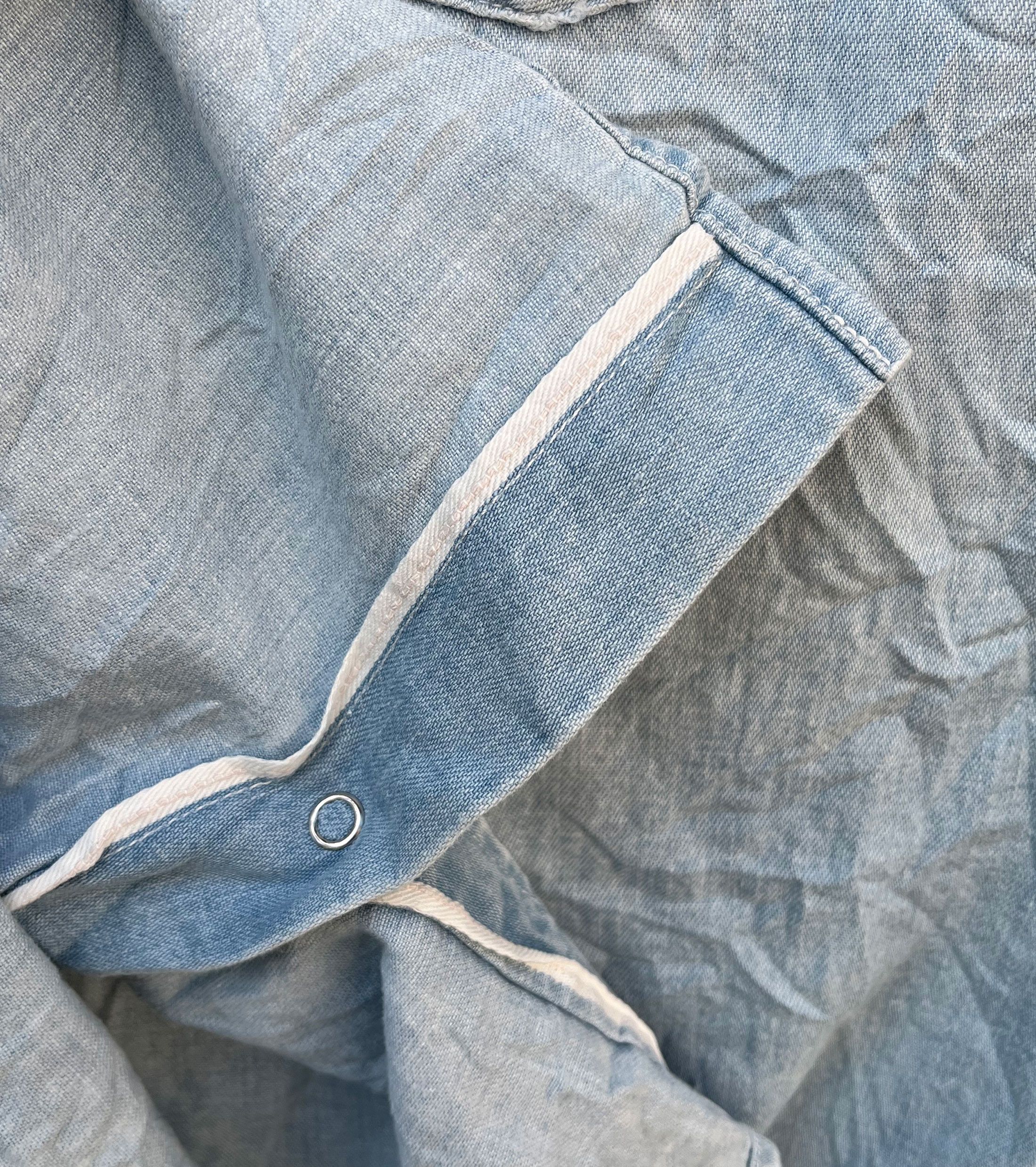 Designer × Visvim Visvim Japan Damaged Wash Denim Pearl Snap Button Size US M / EU 48-50 / 2 - 4 Thumbnail