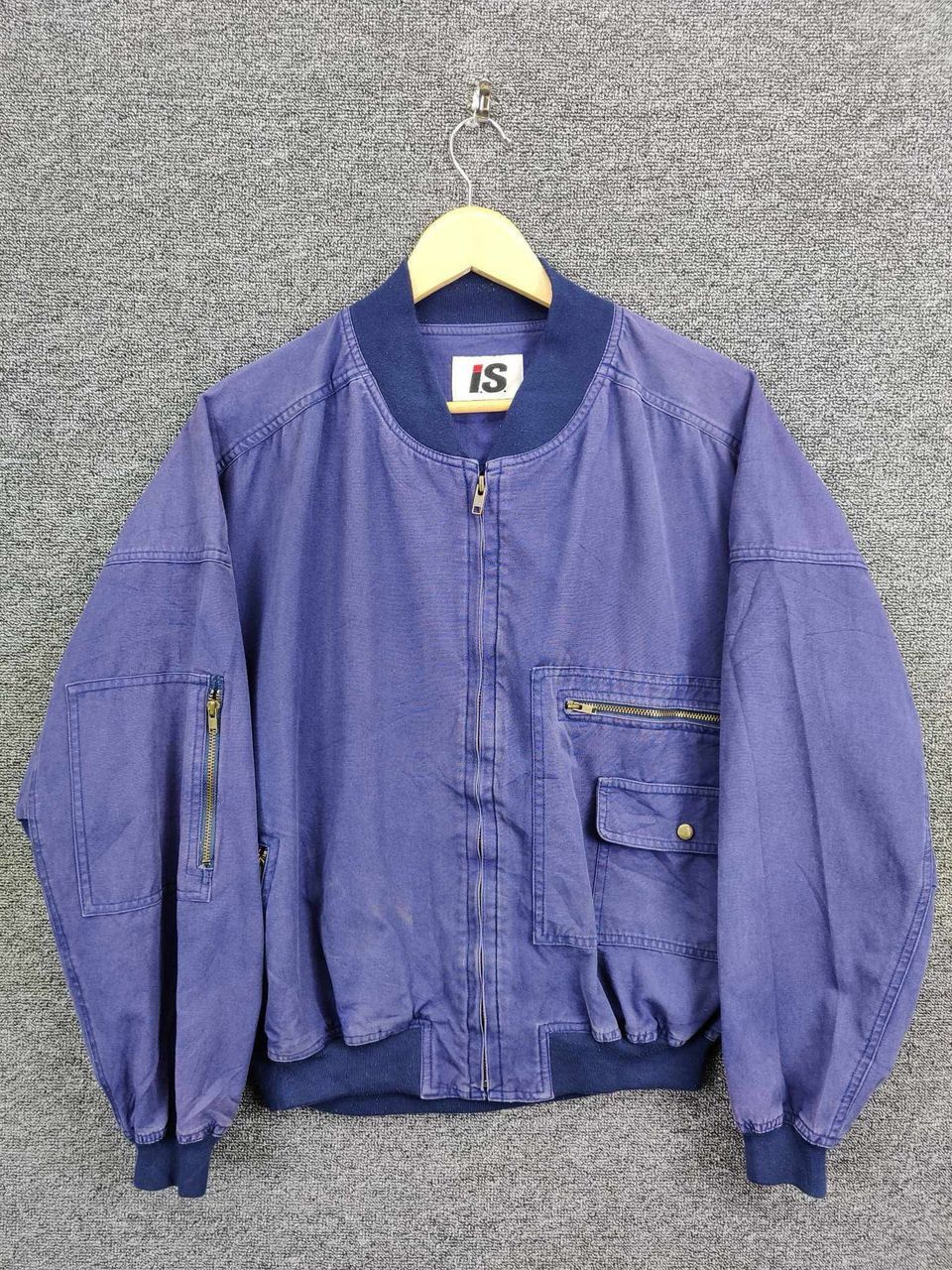 Issey Miyake Vintage 80s Issey Miyake I.S. Bomber Jacket Size US L / EU 52-54 / 3 - 1 Thumbnail