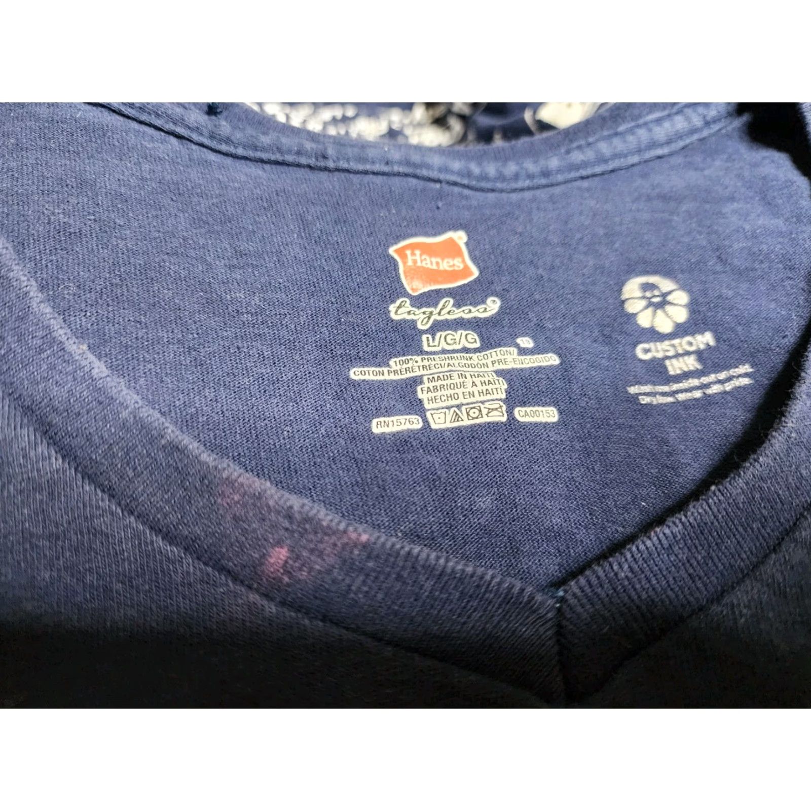 Hanes Vintage NASA SpaceX Crew Dragon Behnken DM-2 T-Shirt Women Blue Short Sleeve V-Neck Size L / US 10 / IT 46 - 5 Thumbnail