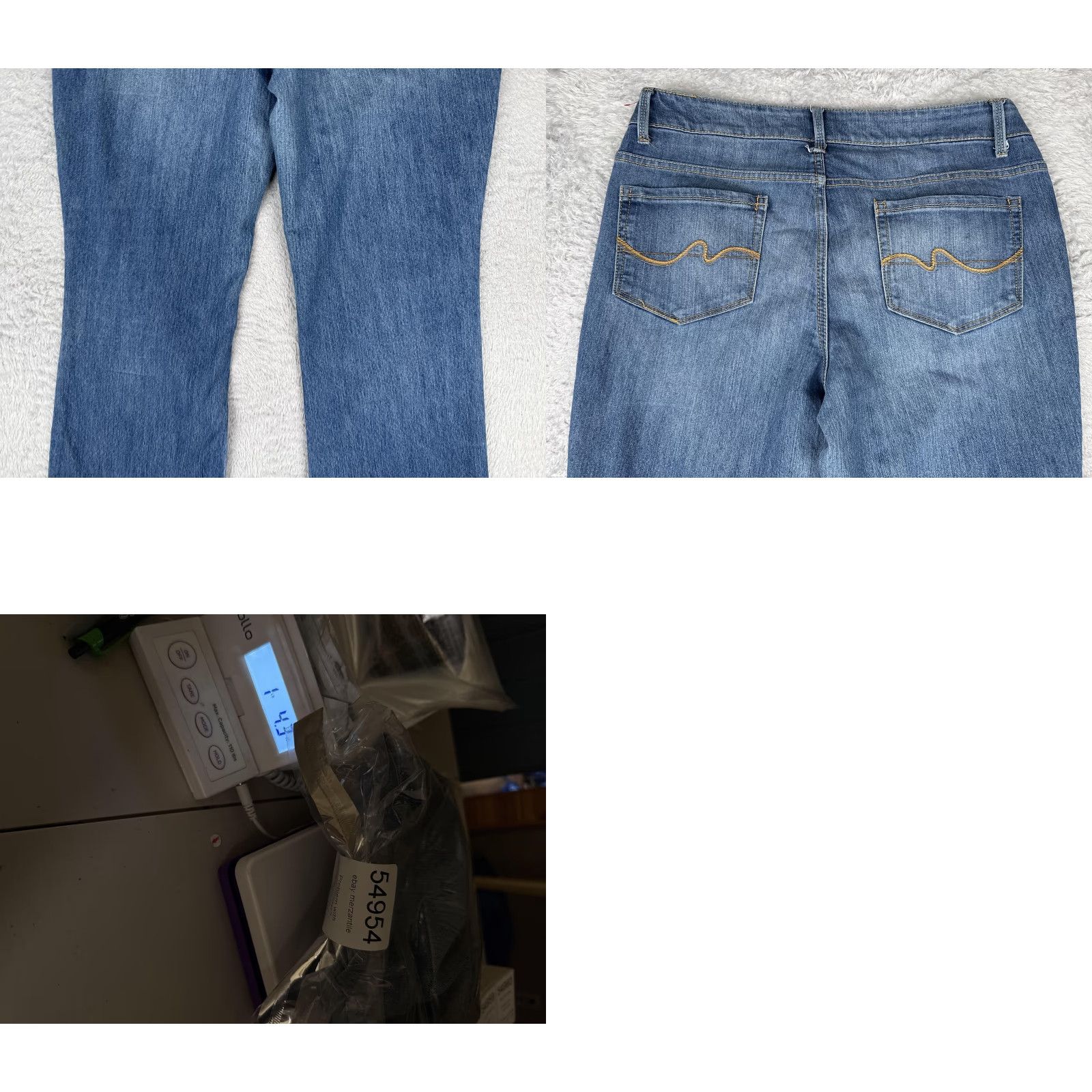 Faded Glory Faded Glory Jeans Womens Bootcut 14 Blue Medium Wash Mid Rise Stretch Denim 34x31 Size 36" / US 14 / IT 50 - 10 Thumbnail