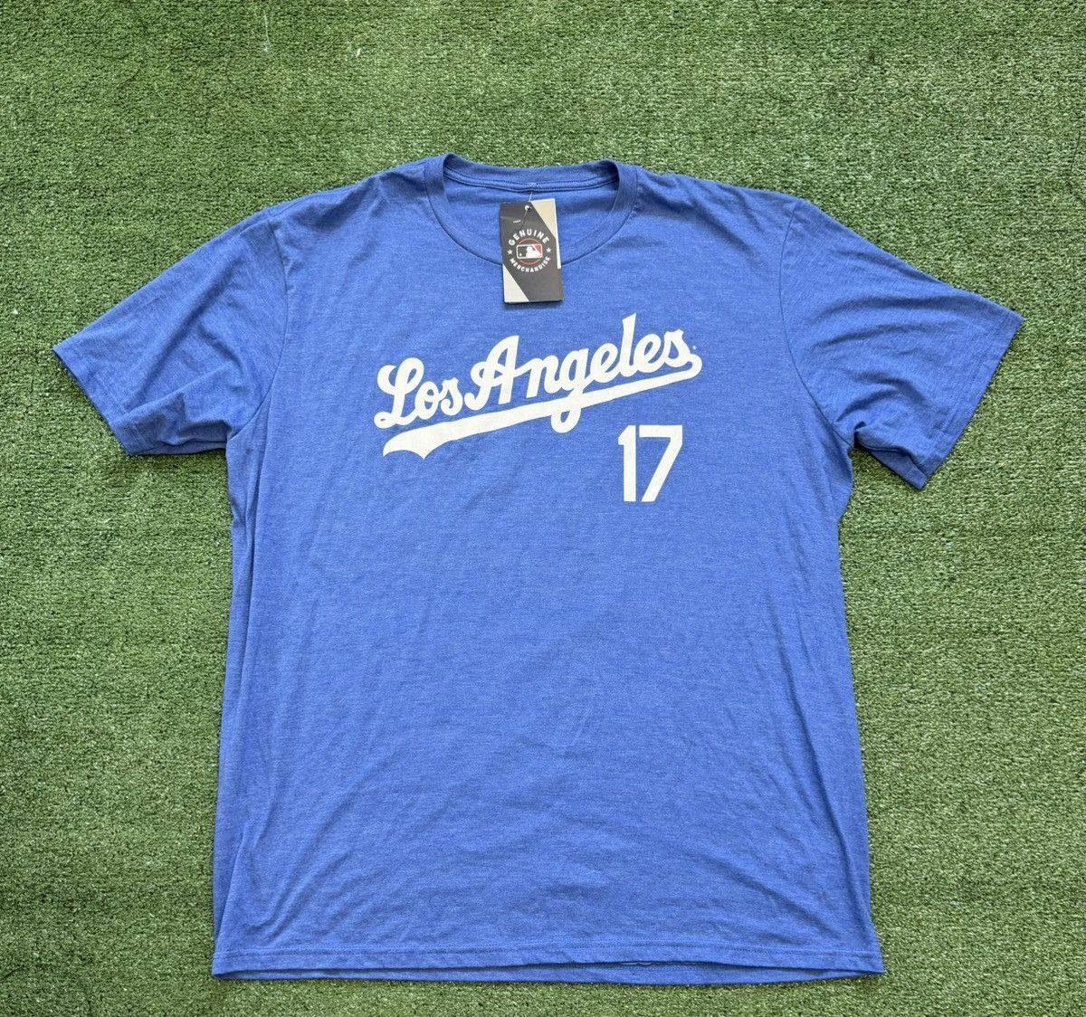 Majestic Majestic Los Angeles Dodgers #17 Shohei Ohtani Men's Blue Size US XXL / EU 58 / 5 - 1 Thumbnail