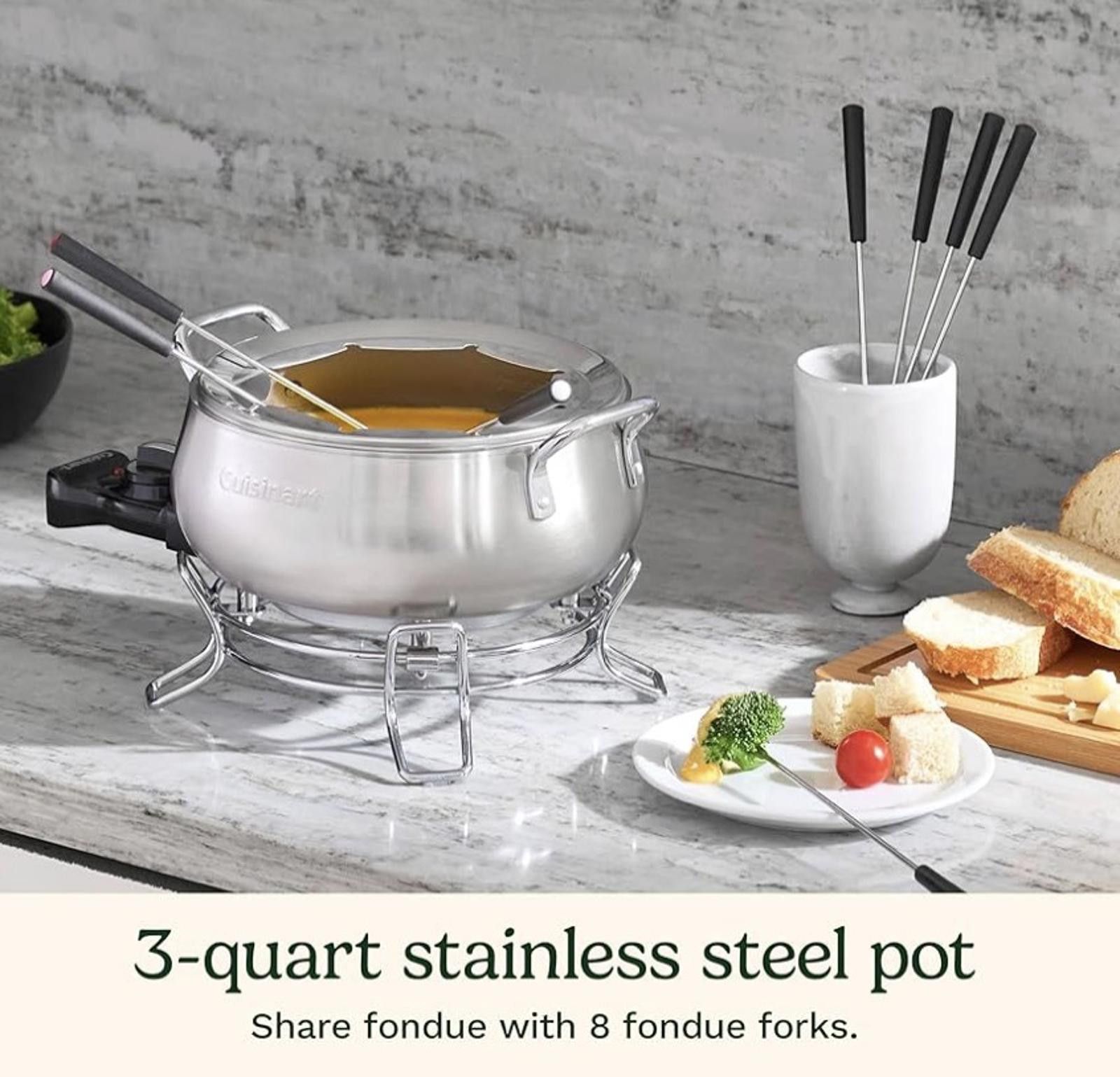 Other NEW Cuisinart Fondue Pot Set, Stainless Steel Electric Size ONE SIZE - 3 Thumbnail