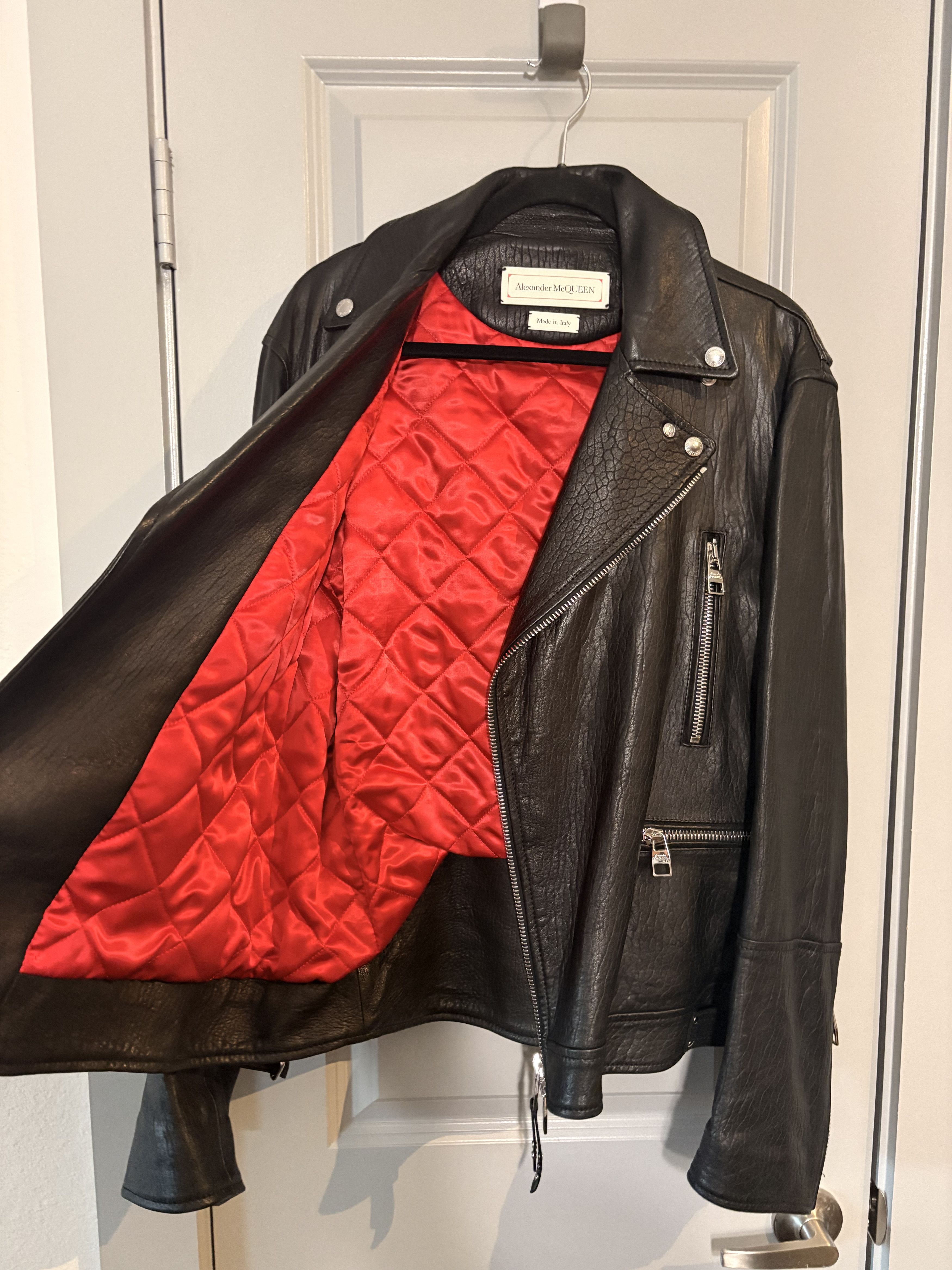 Alexander McQueen Alexandewr McQueen 2024 Classic Leather Biker Jacket Size US L / EU 52-54 / 3 - 7 Thumbnail