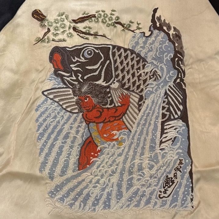 Japanese Brand 90s Sukajan Kintaro Embroidered Satin Jacket Japan M Size US M / EU 48-50 / 2 - 4 Thumbnail