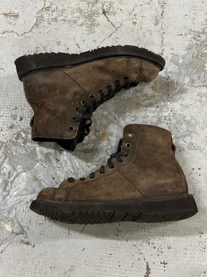 Prada 2000s Prada Brown High Suede Leather Boots Size US 9.5 / IT 39.5 - 2 Thumbnail